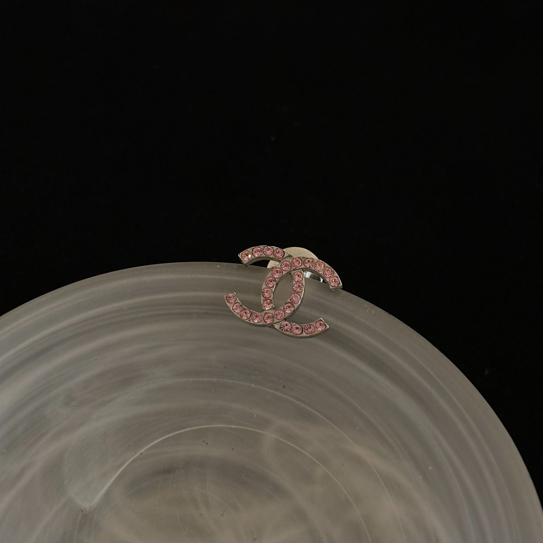 C Double C Pink Diamond Brooch