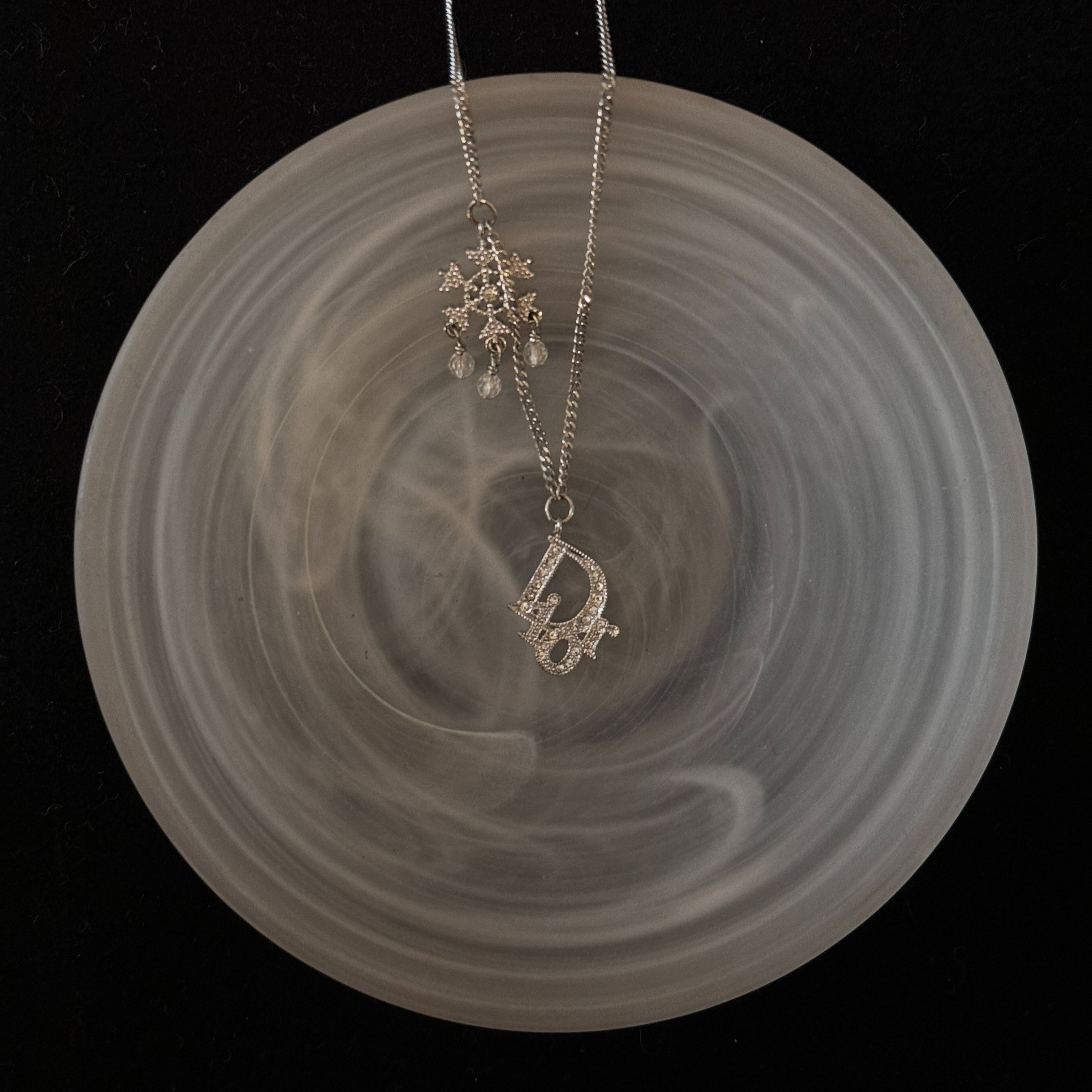 D Snowflake Diamond Necklace