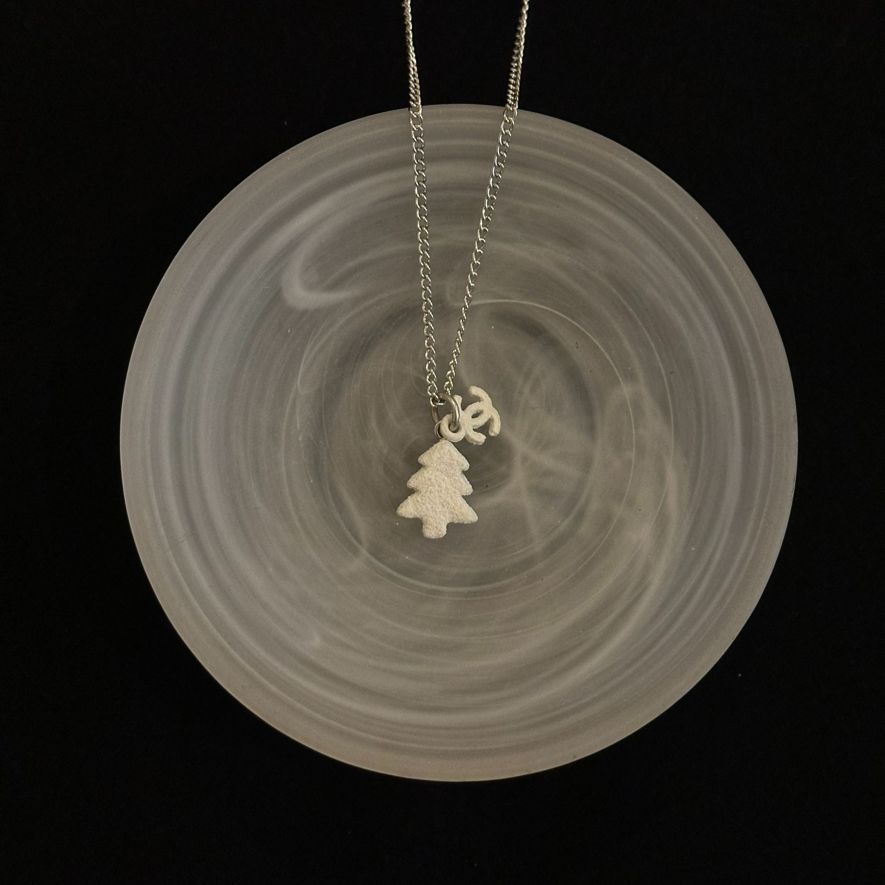 C Sugar Christmas Tree Necklace