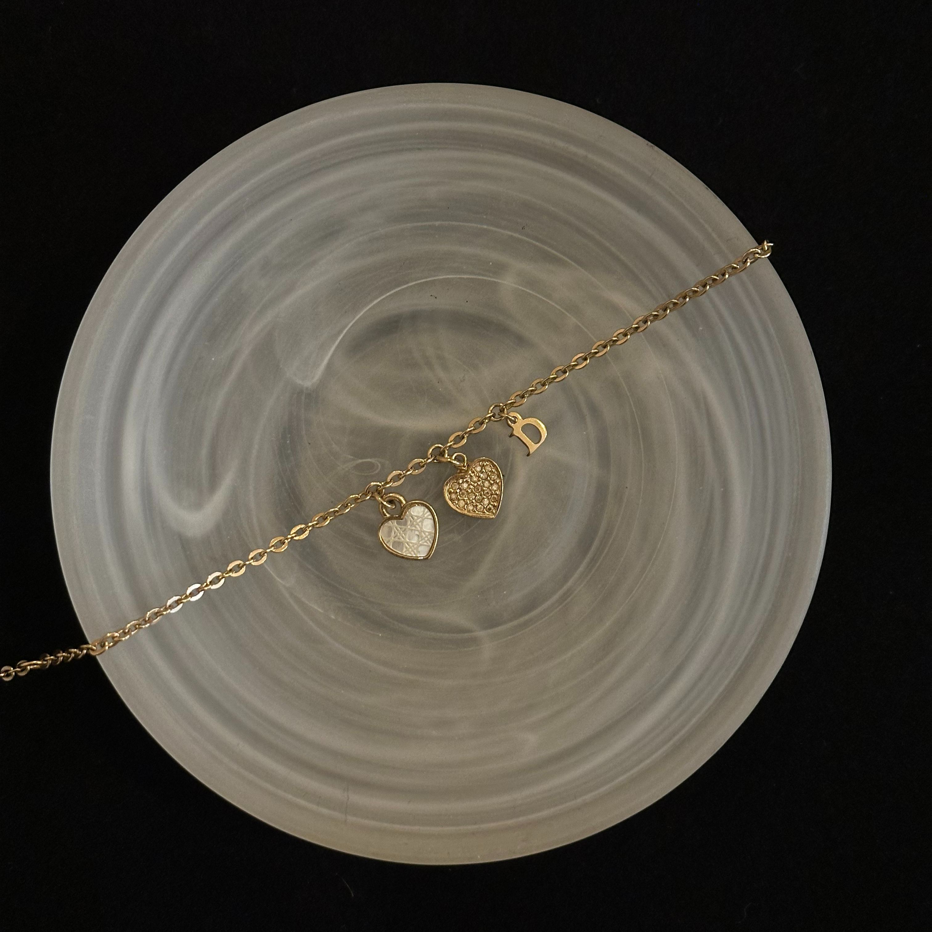 D Mother of Pearl Heart Bracelet