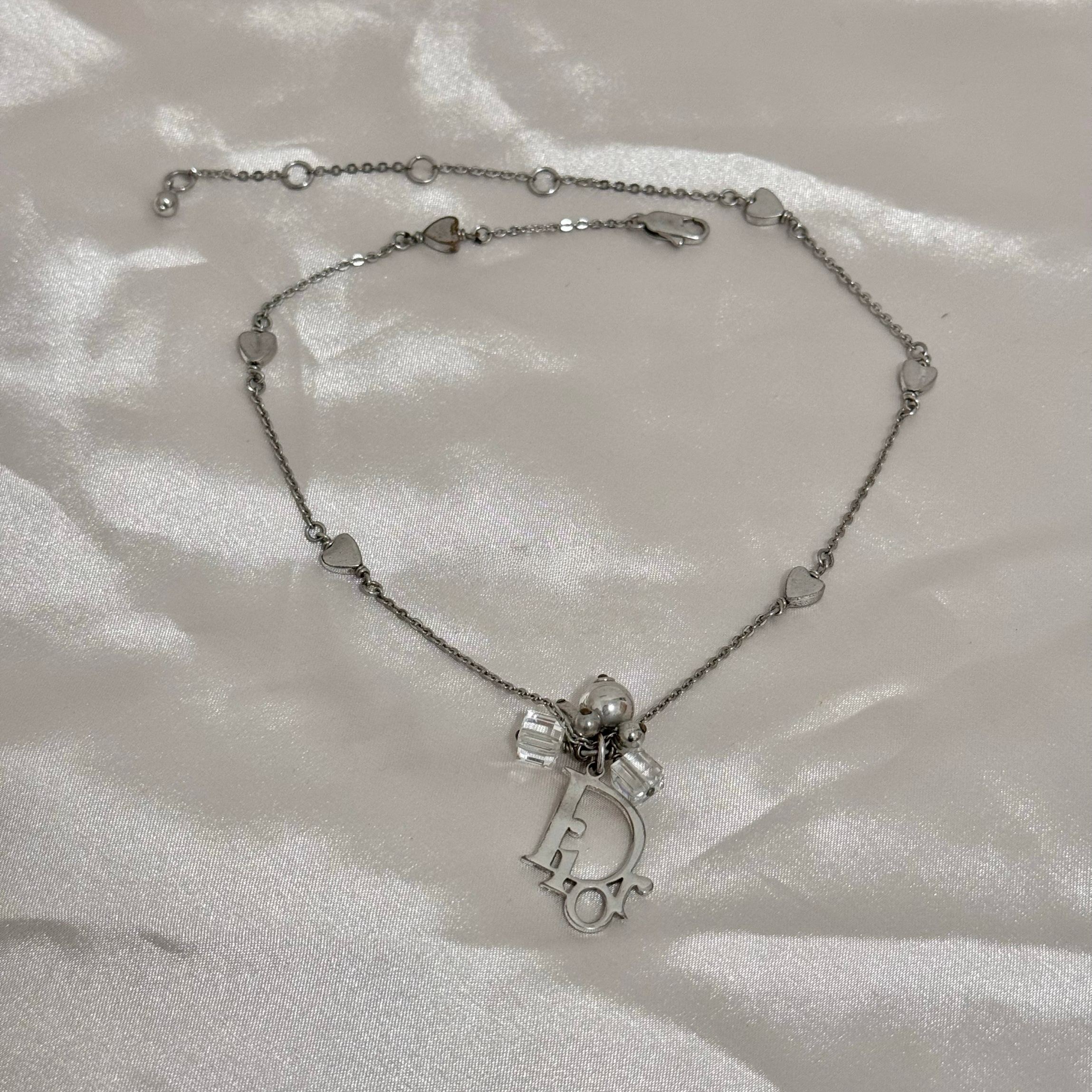 D Sugar cube crystal heart-shaped logo bracelet