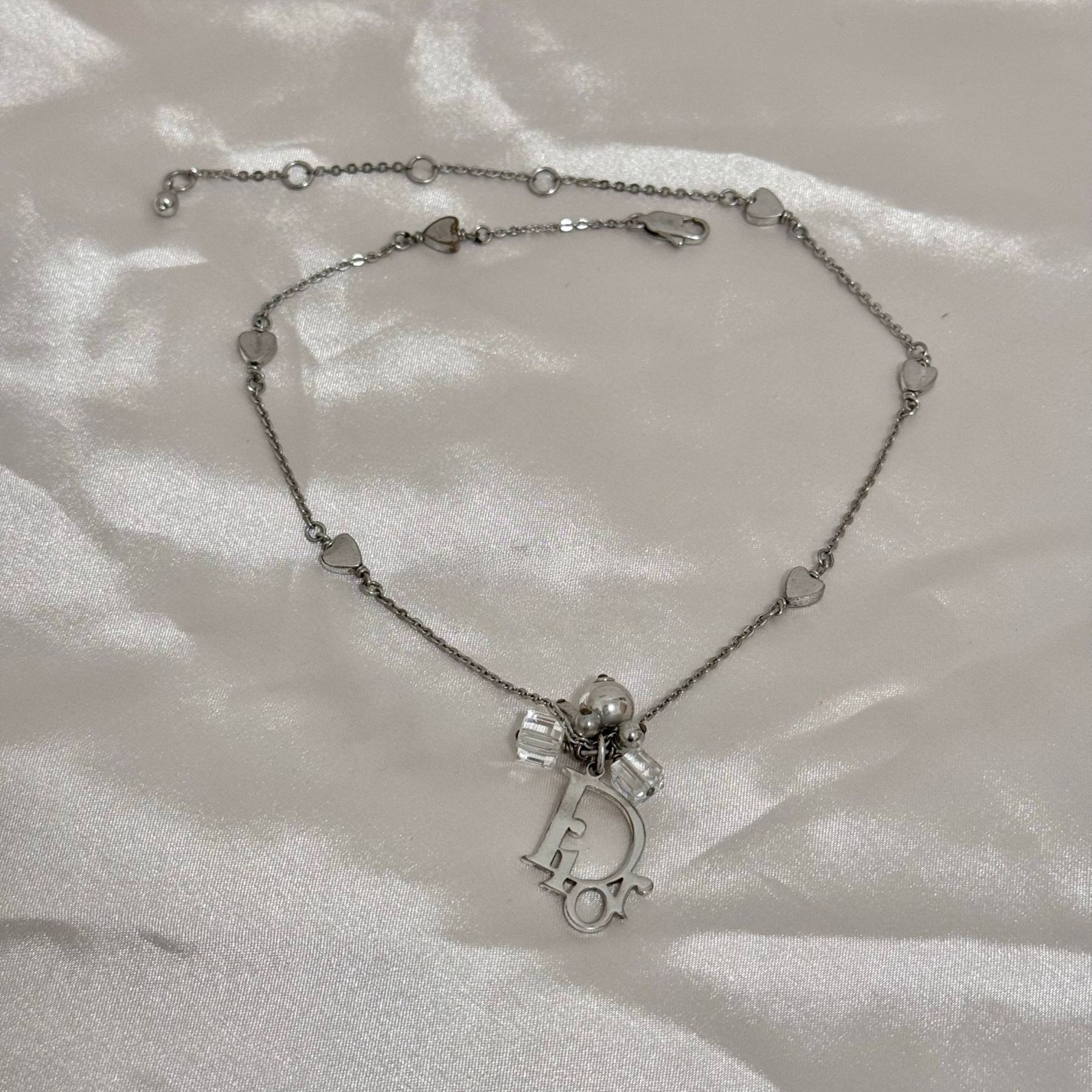 D Sugar cube crystal heart-shaped logo bracelet