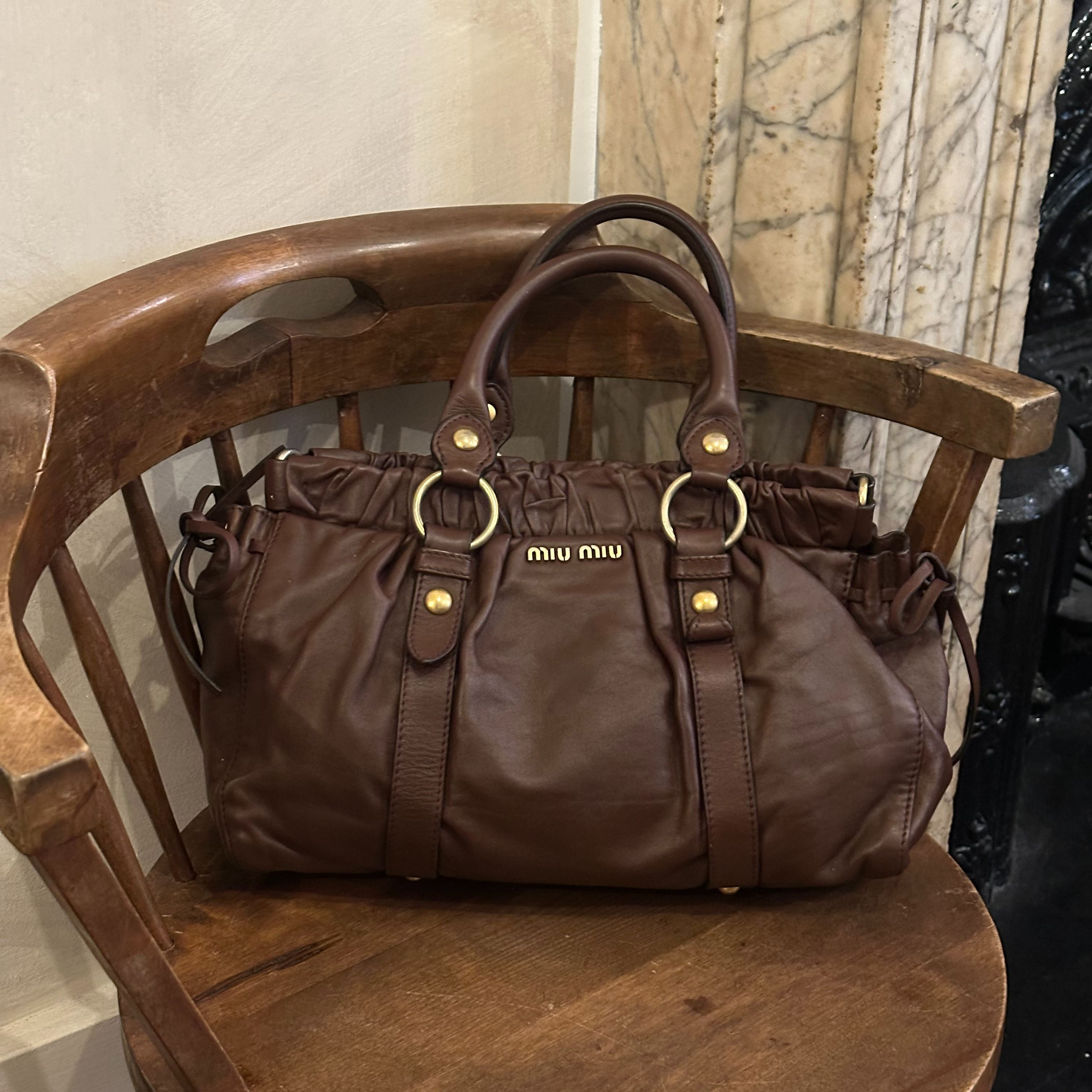 M Wax leather motorcycle bag