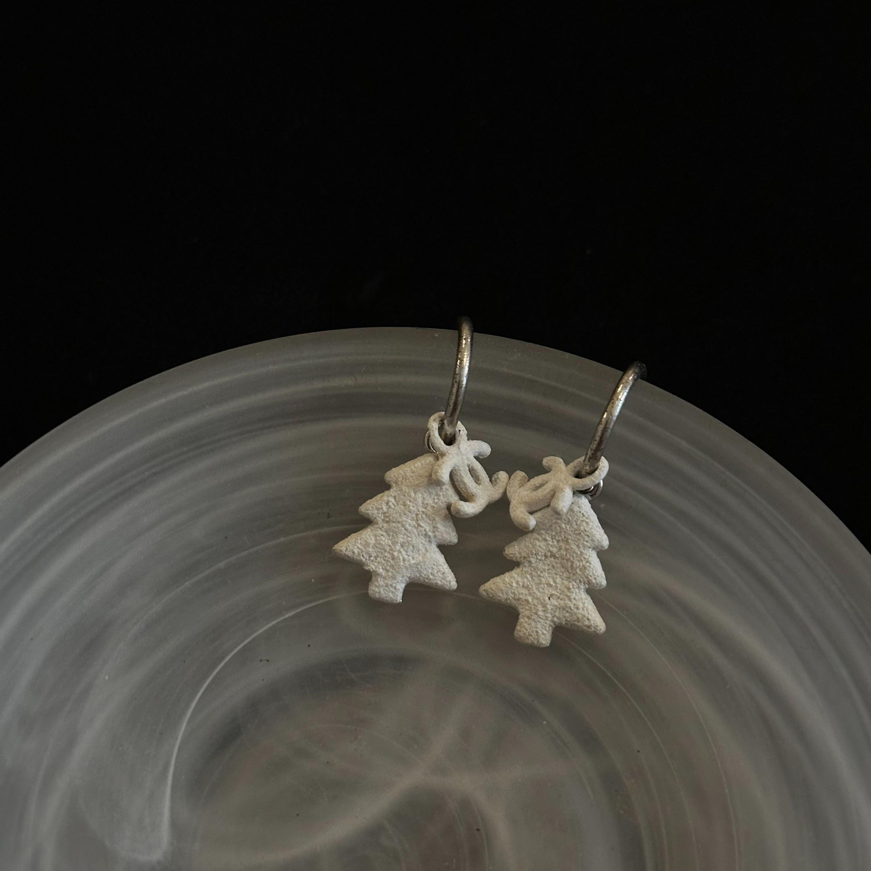 C Sugar Christmas Tree Earrings