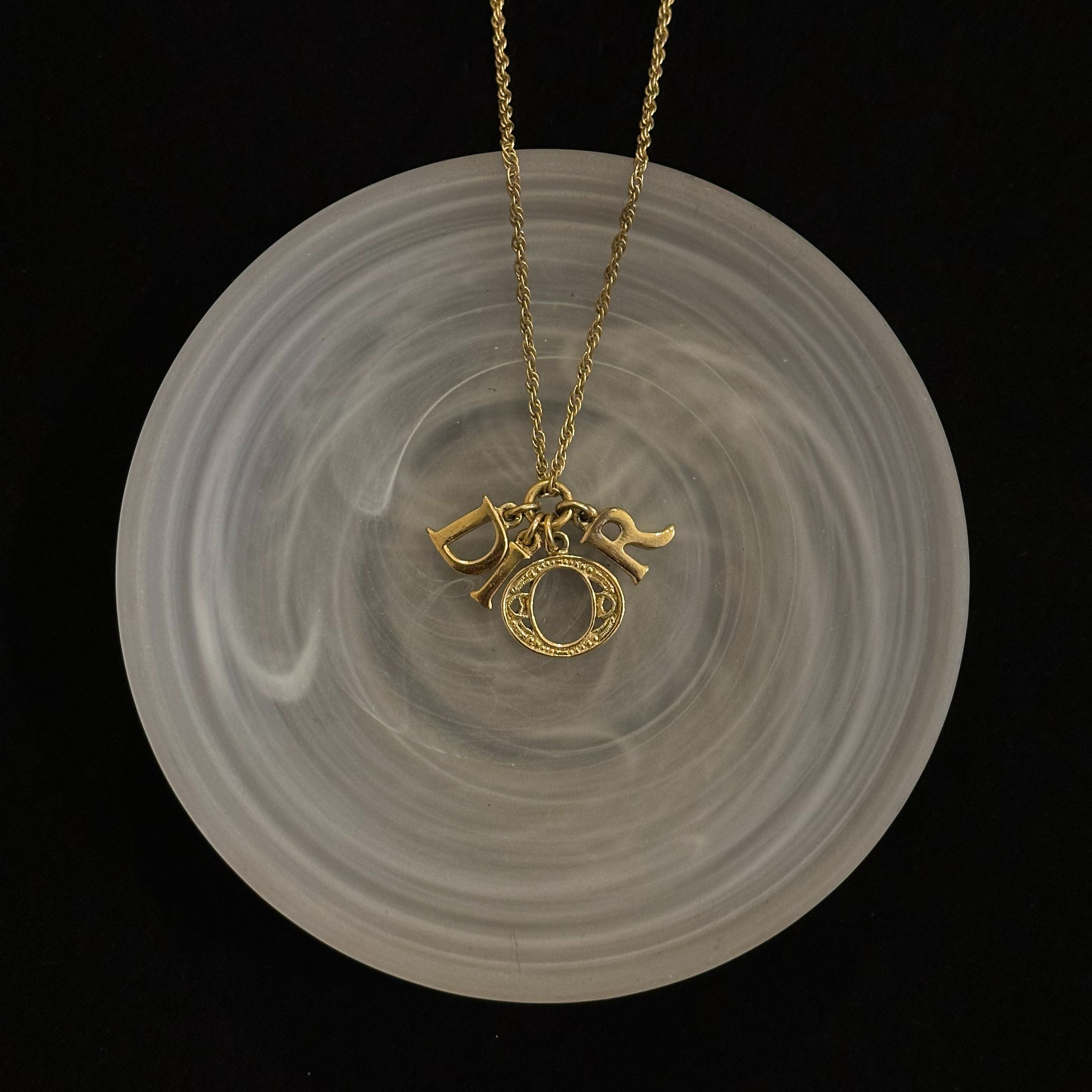 D Alphabet Tassel Necklace