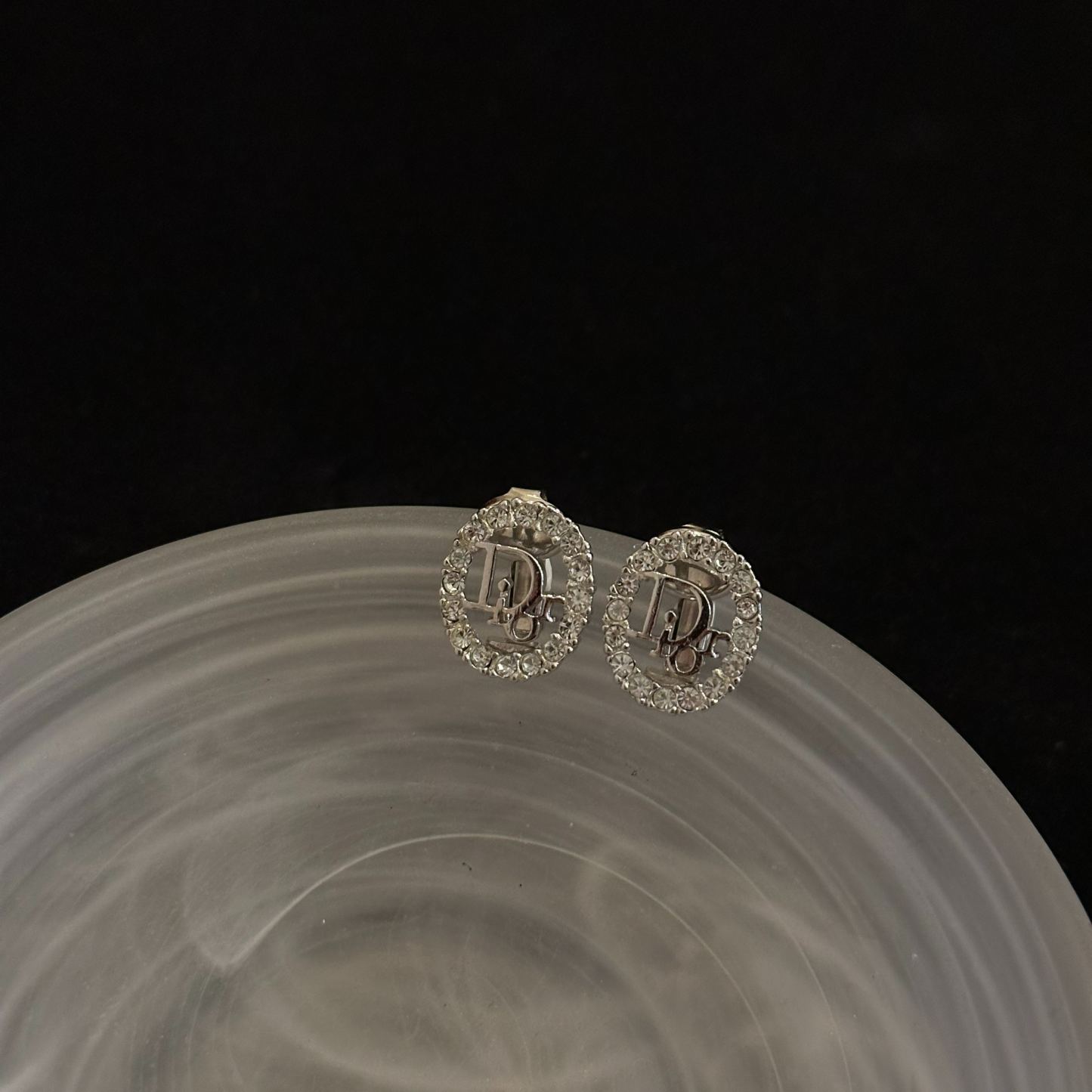 D Oval diamond earrings