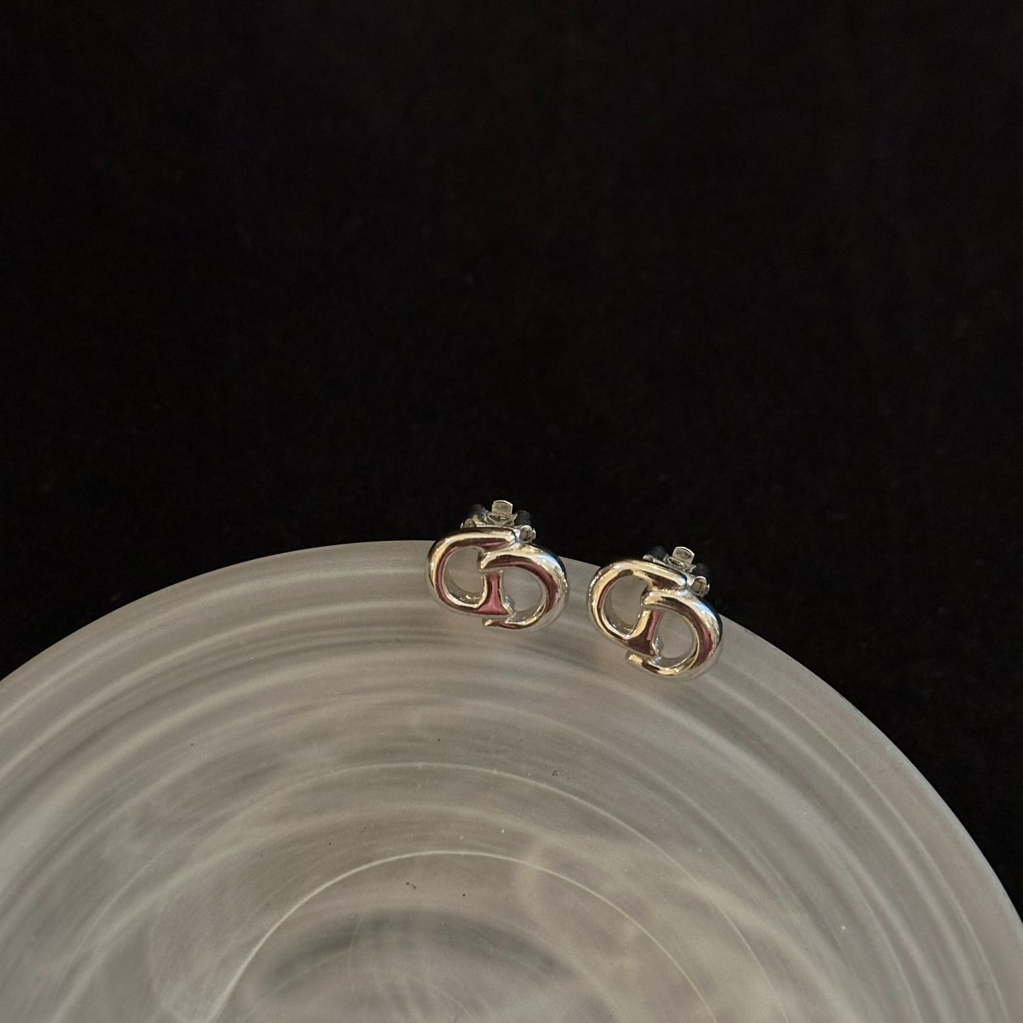 D Silver CD ear clip