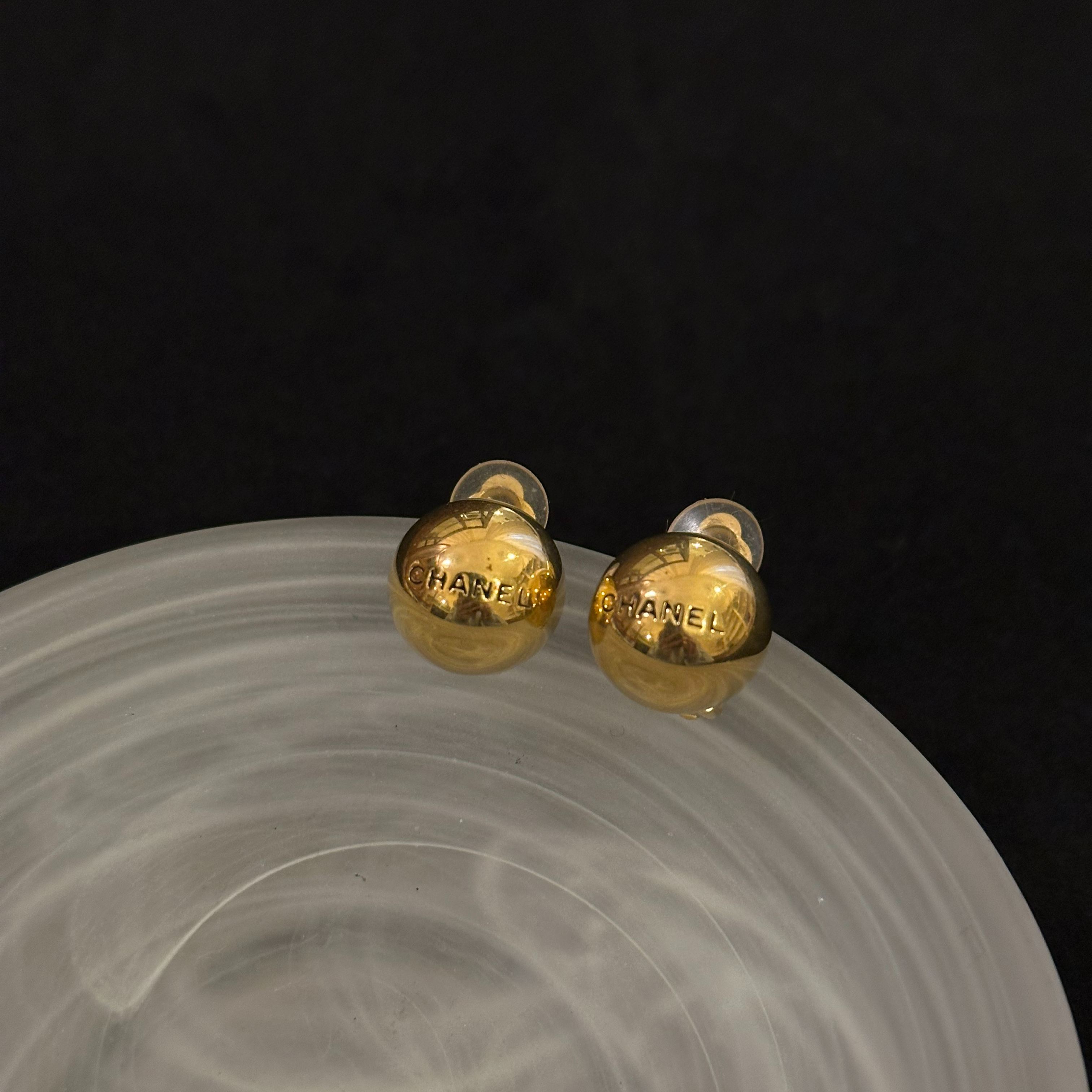 C Golden Bean Earrings