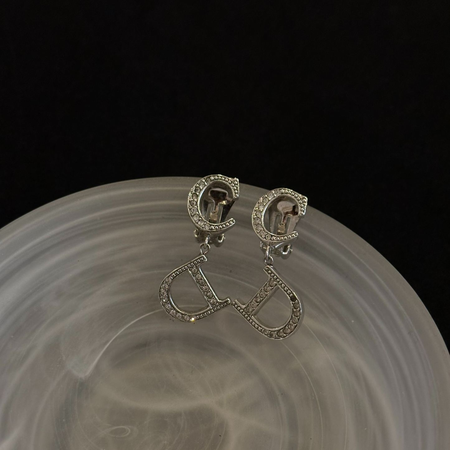 D Double D pendant earrings