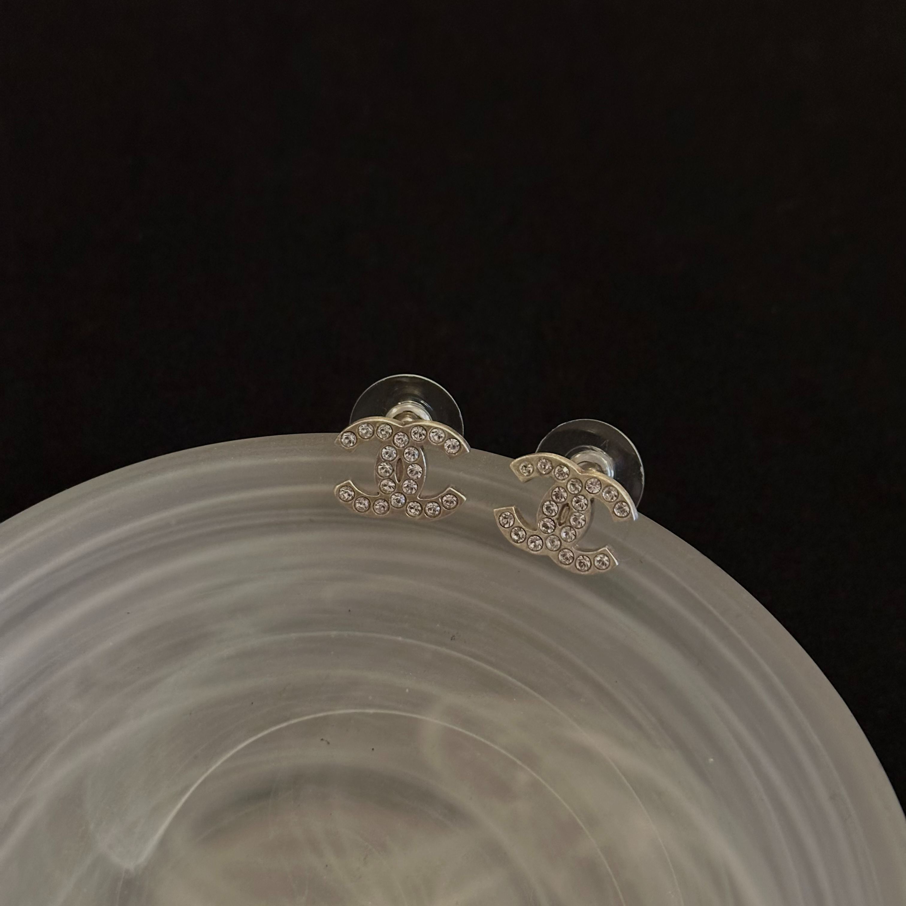 C Full diamond earrings