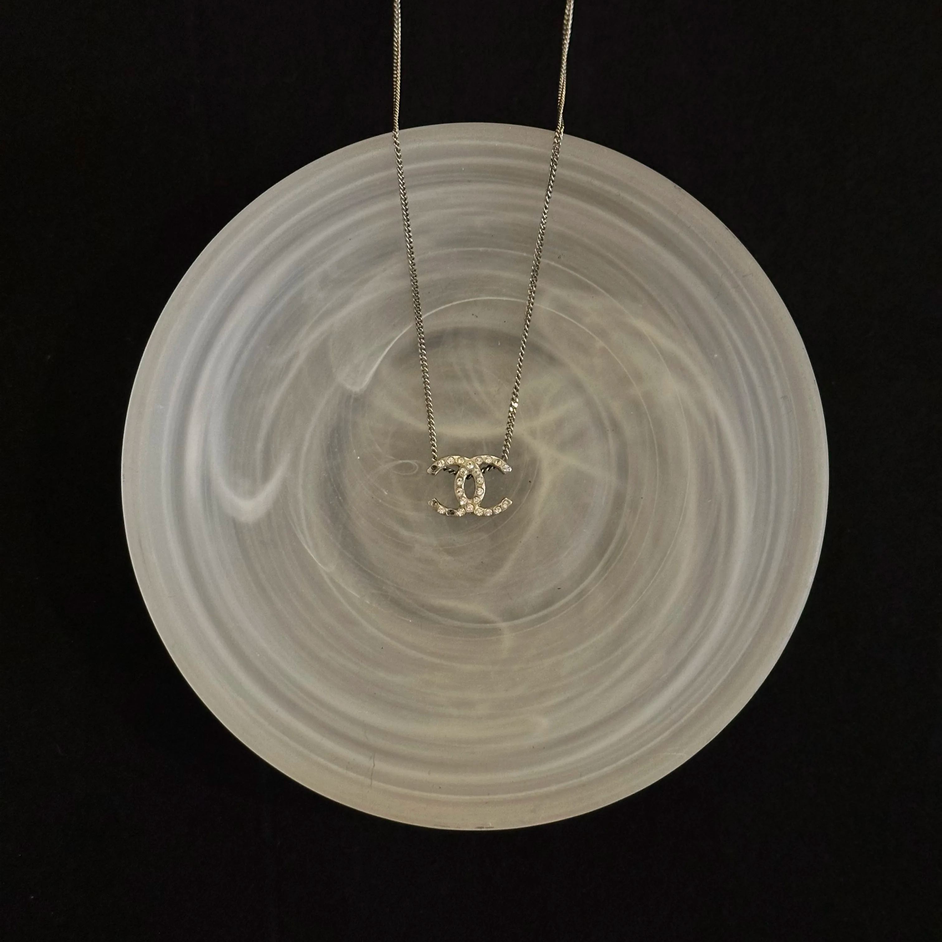 C Double C full diamond necklace