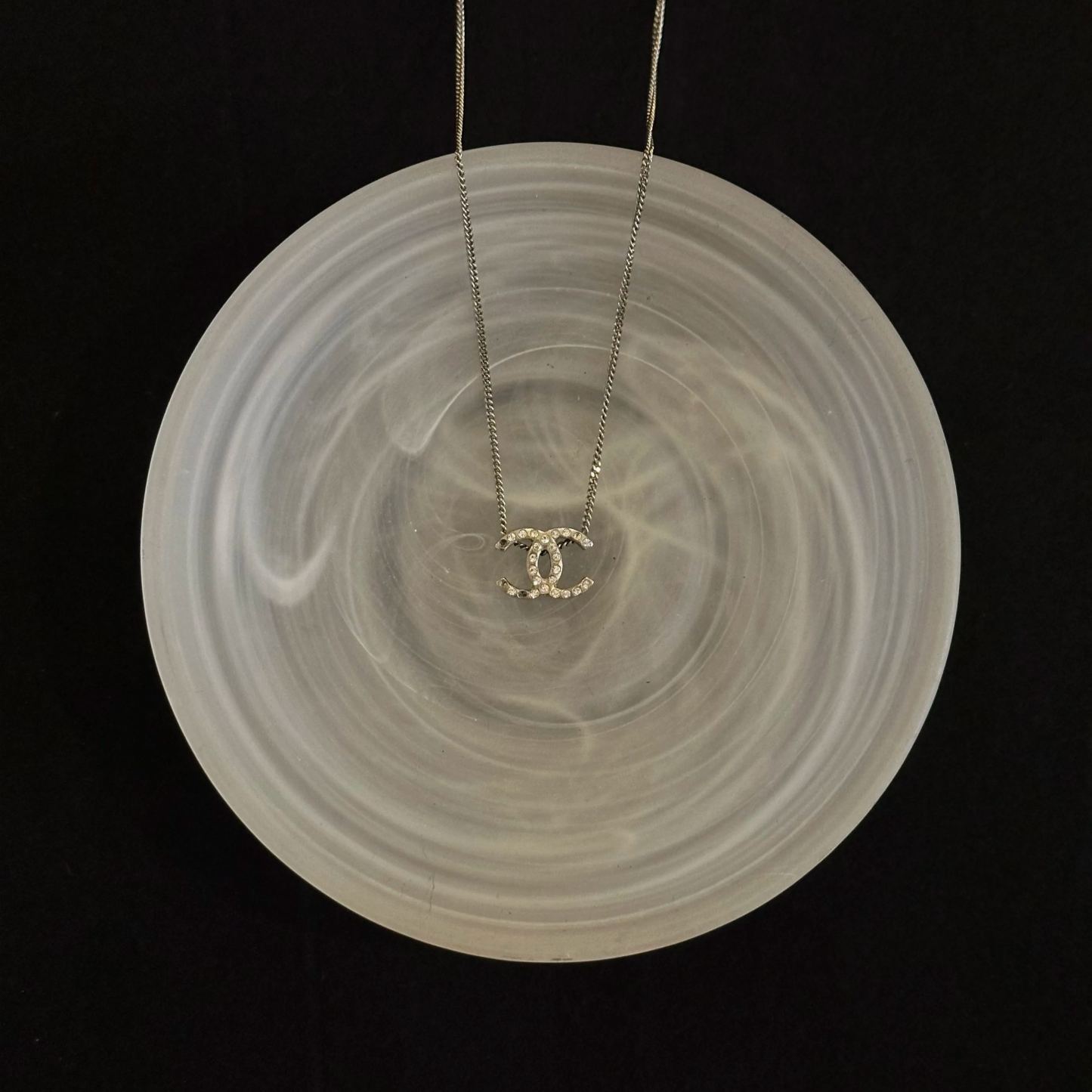 C Double C full diamond necklace