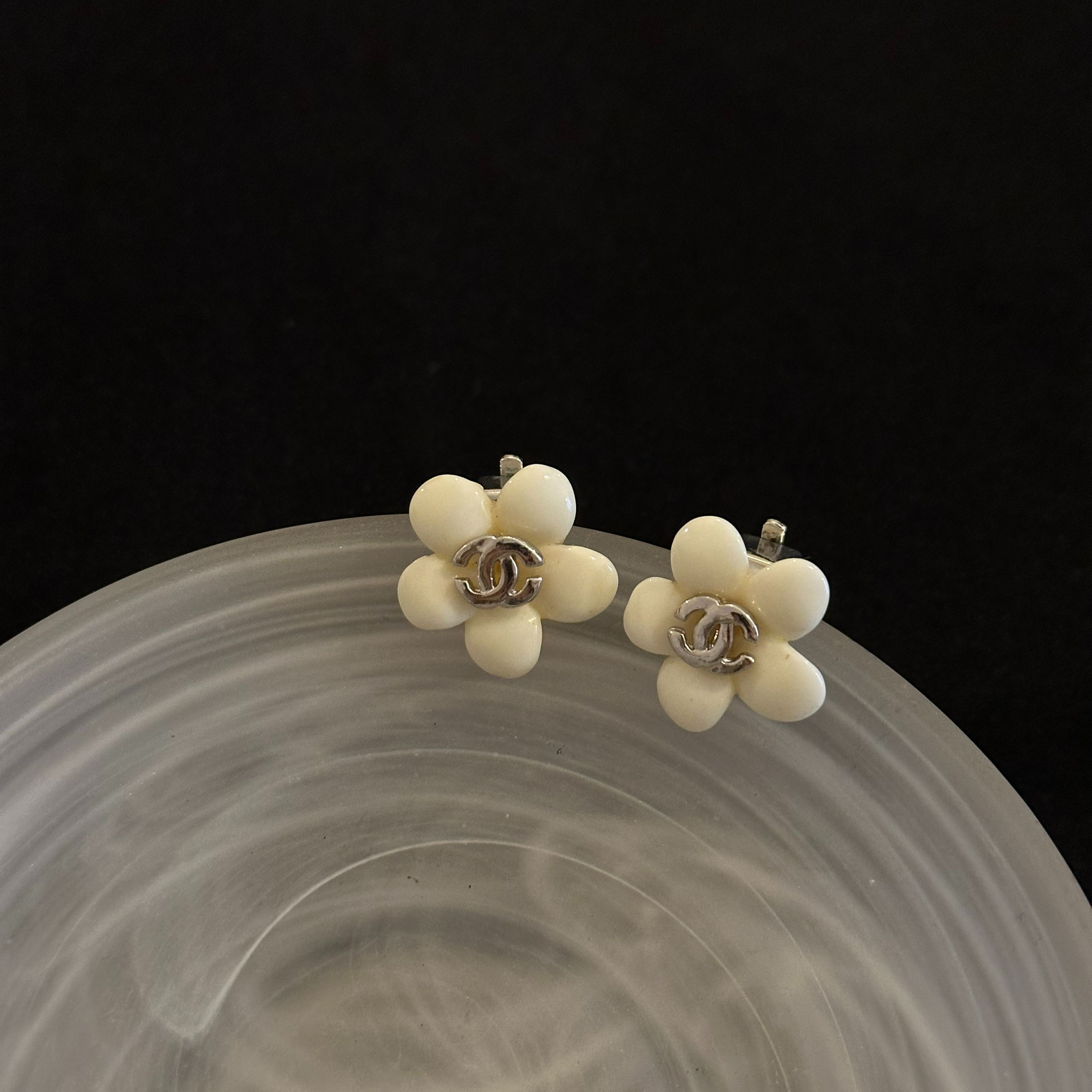 C Flower Double C Earrings