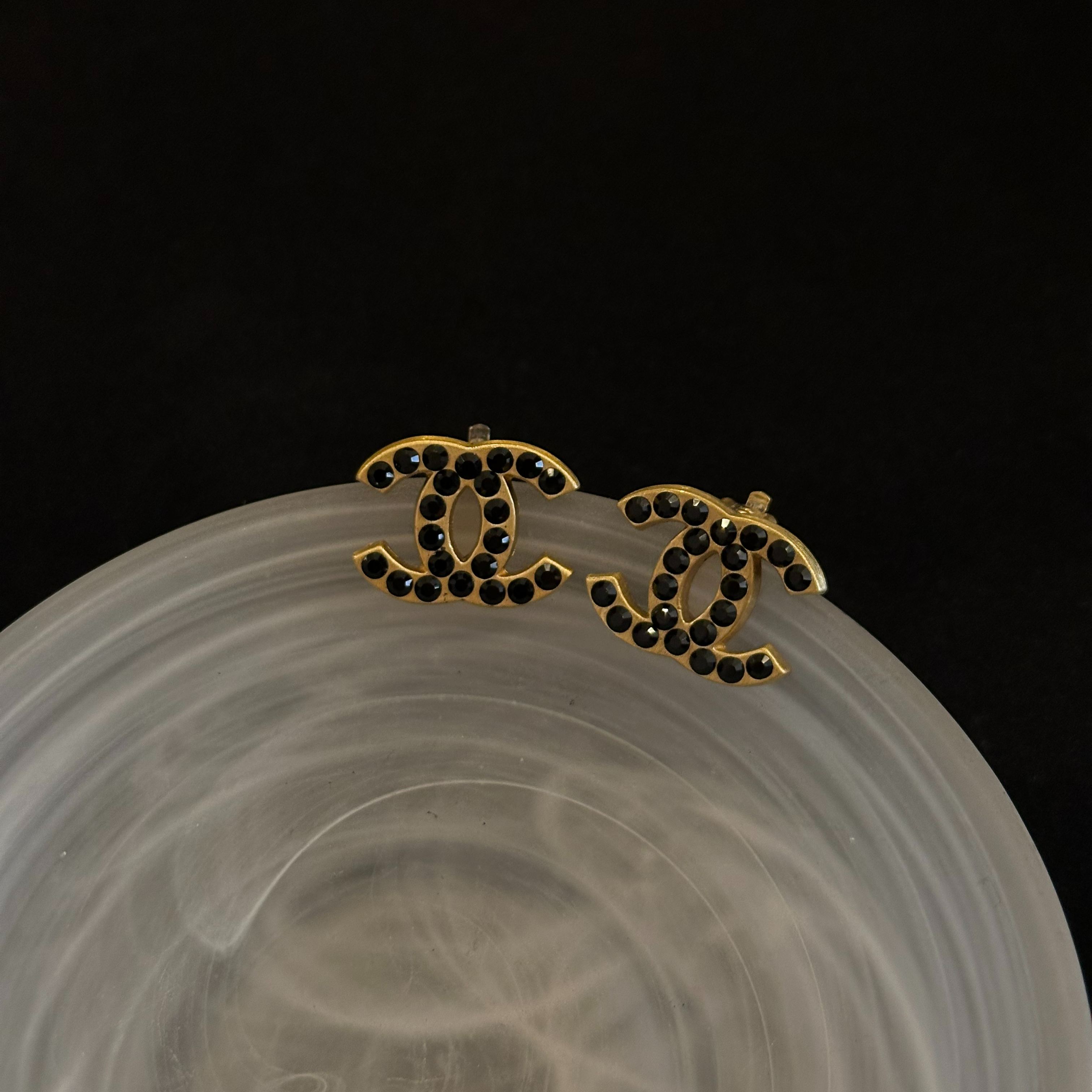 C Black Diamond Double C Ear Clip