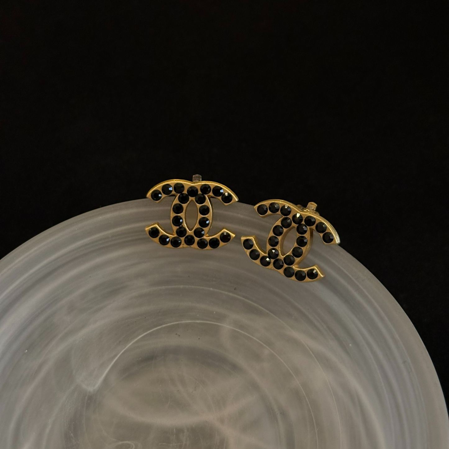 C Black Diamond Double C Ear Clip