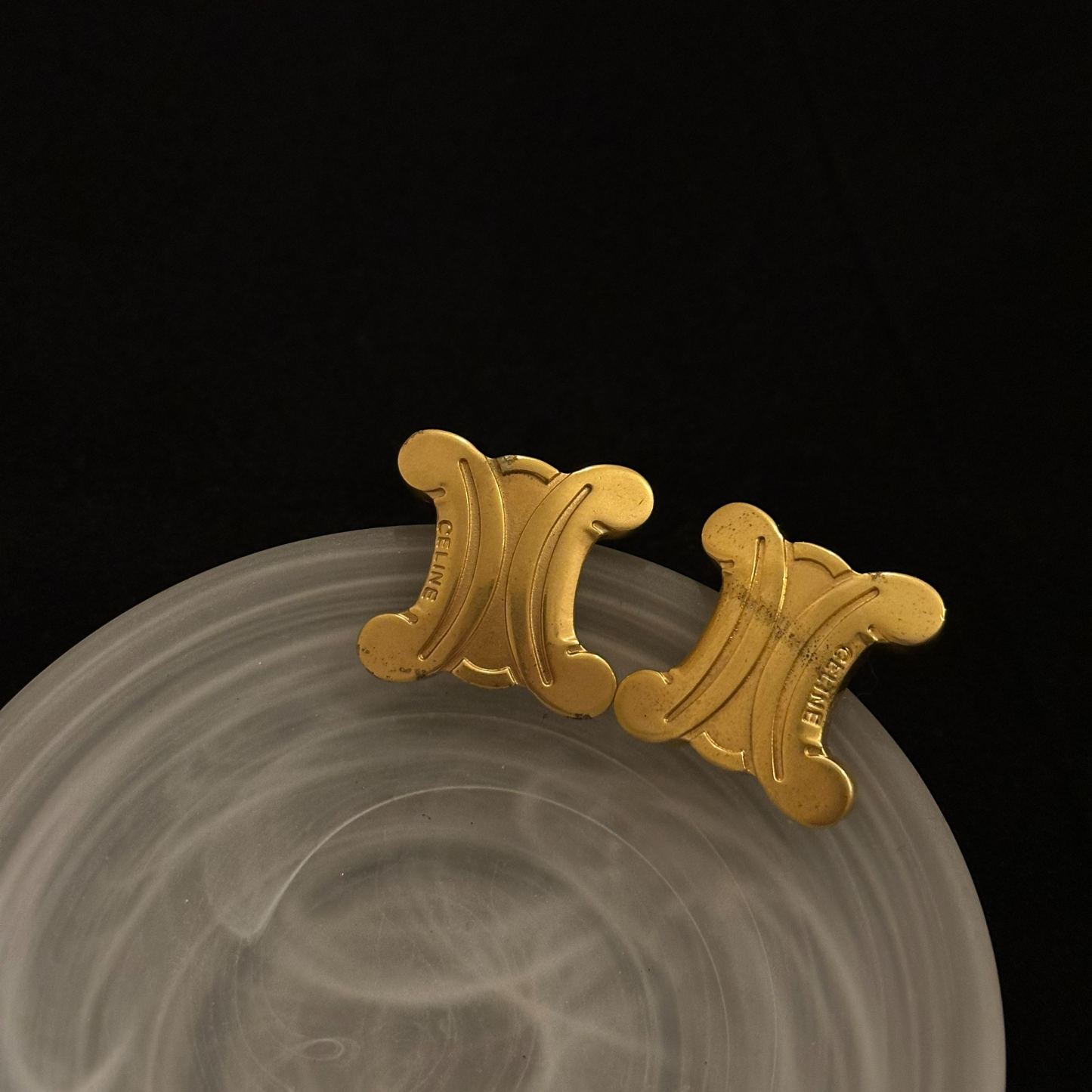 C classic logo earrings