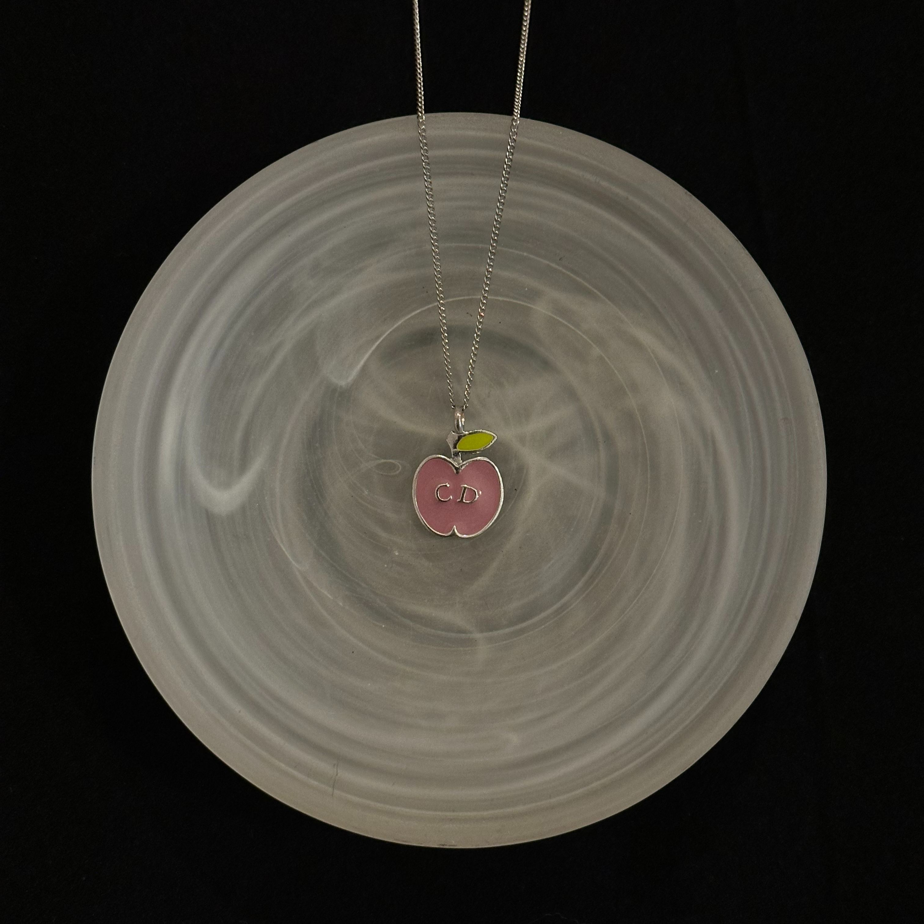 D Apple CD Necklace