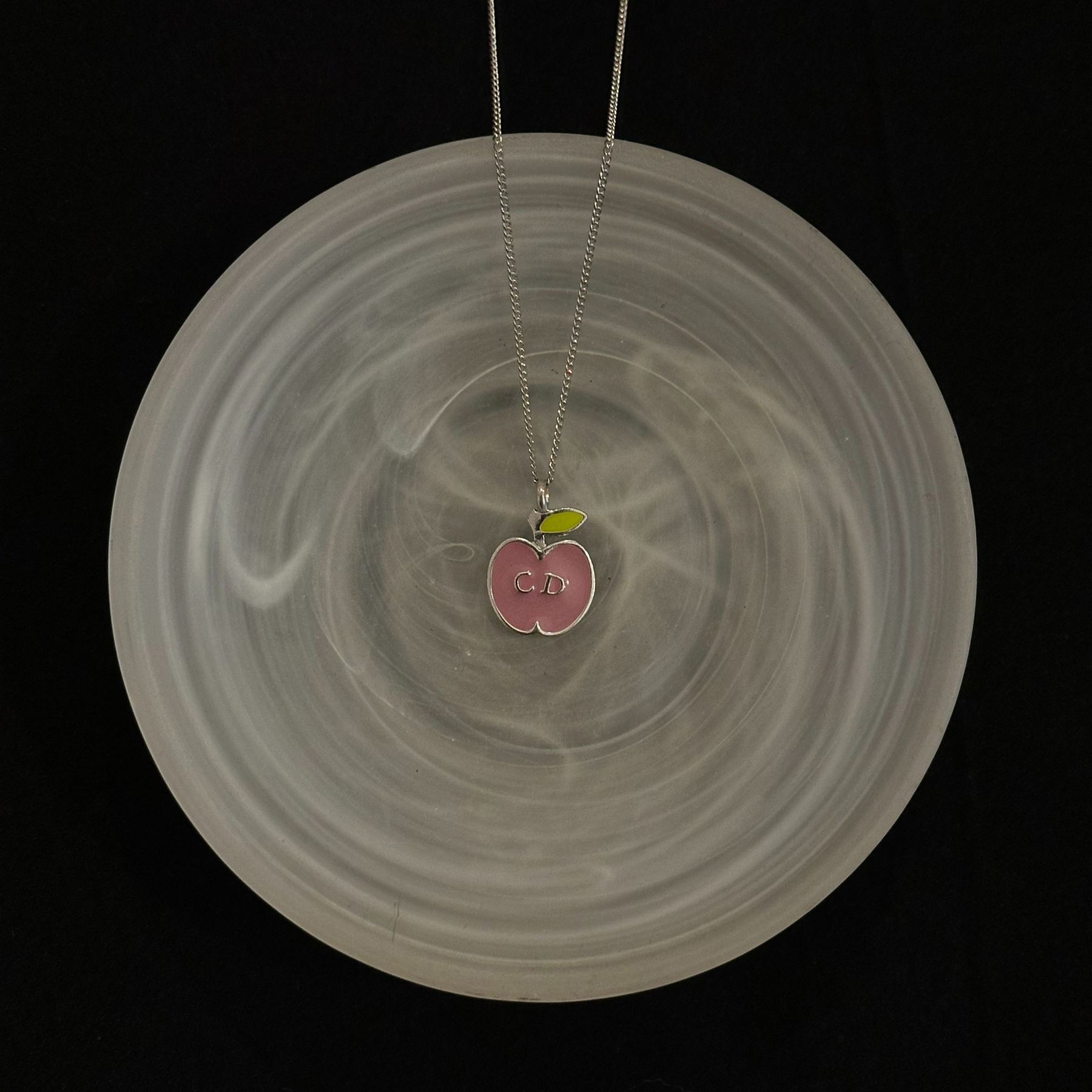 D Apple CD Necklace