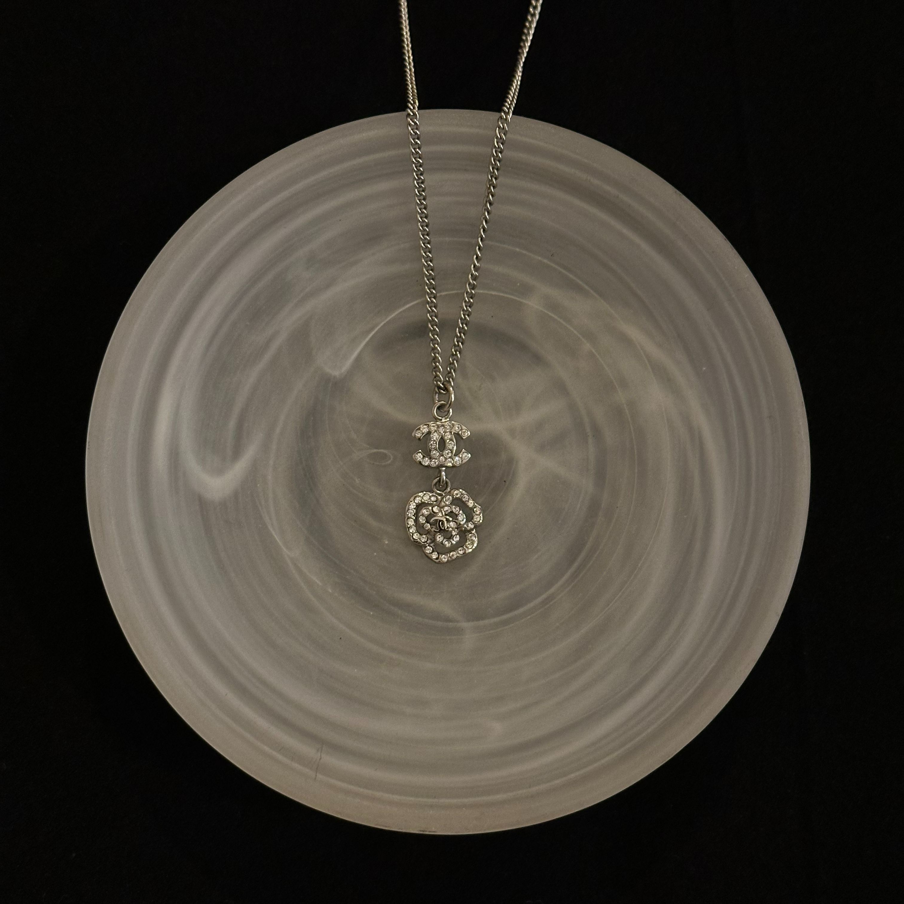 C Camellia Double C Full Diamond Necklace