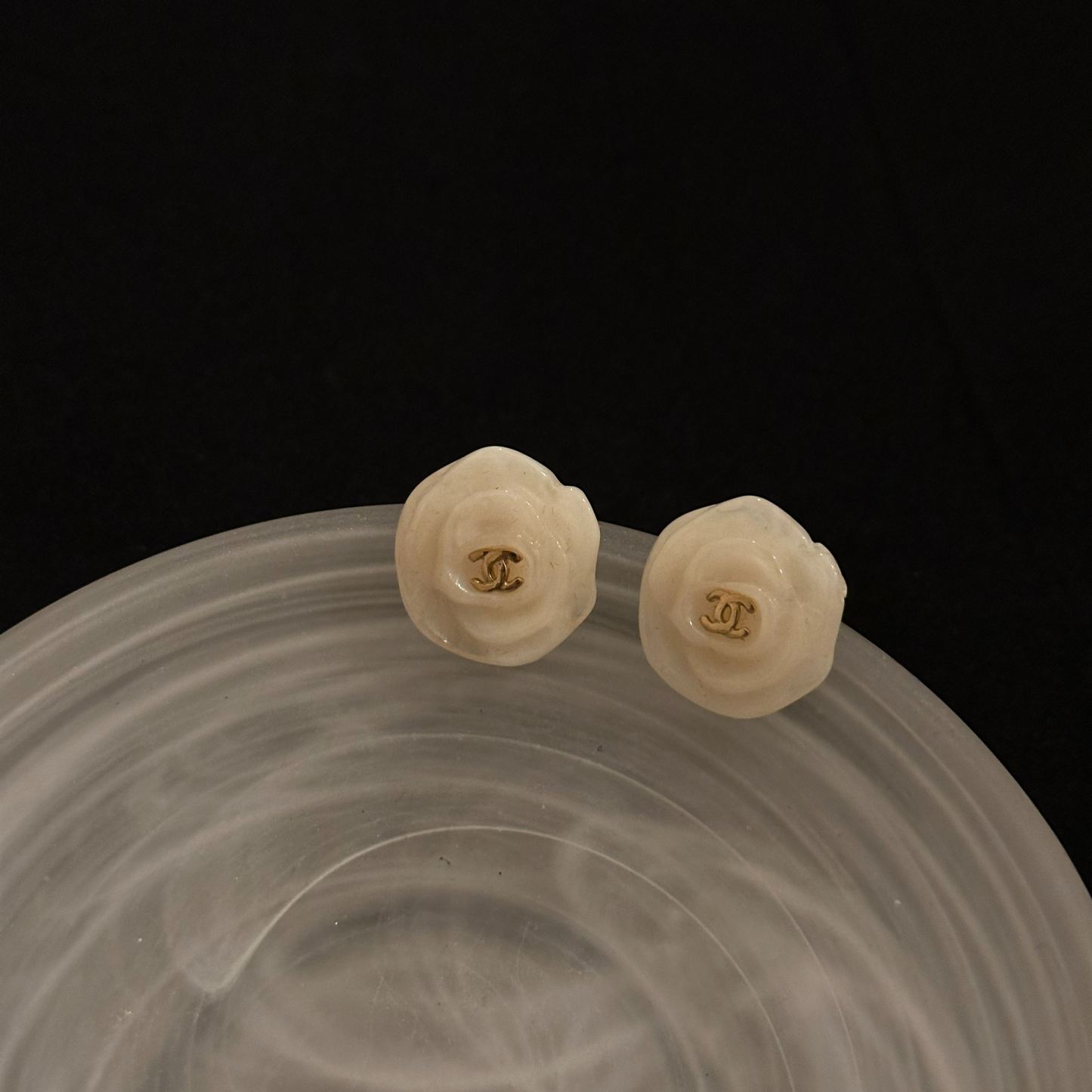 C Camellia earrings