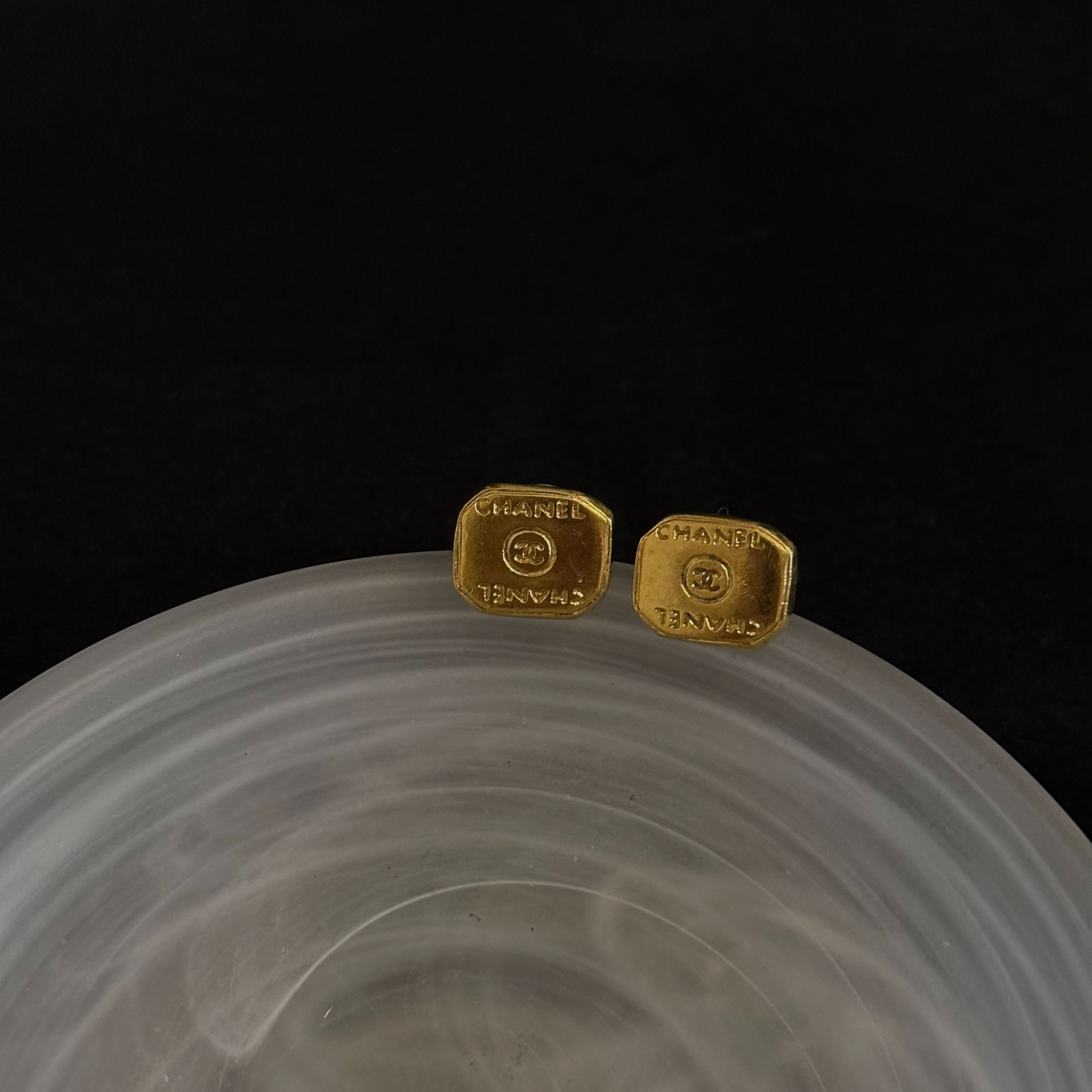 C Square letter earrings