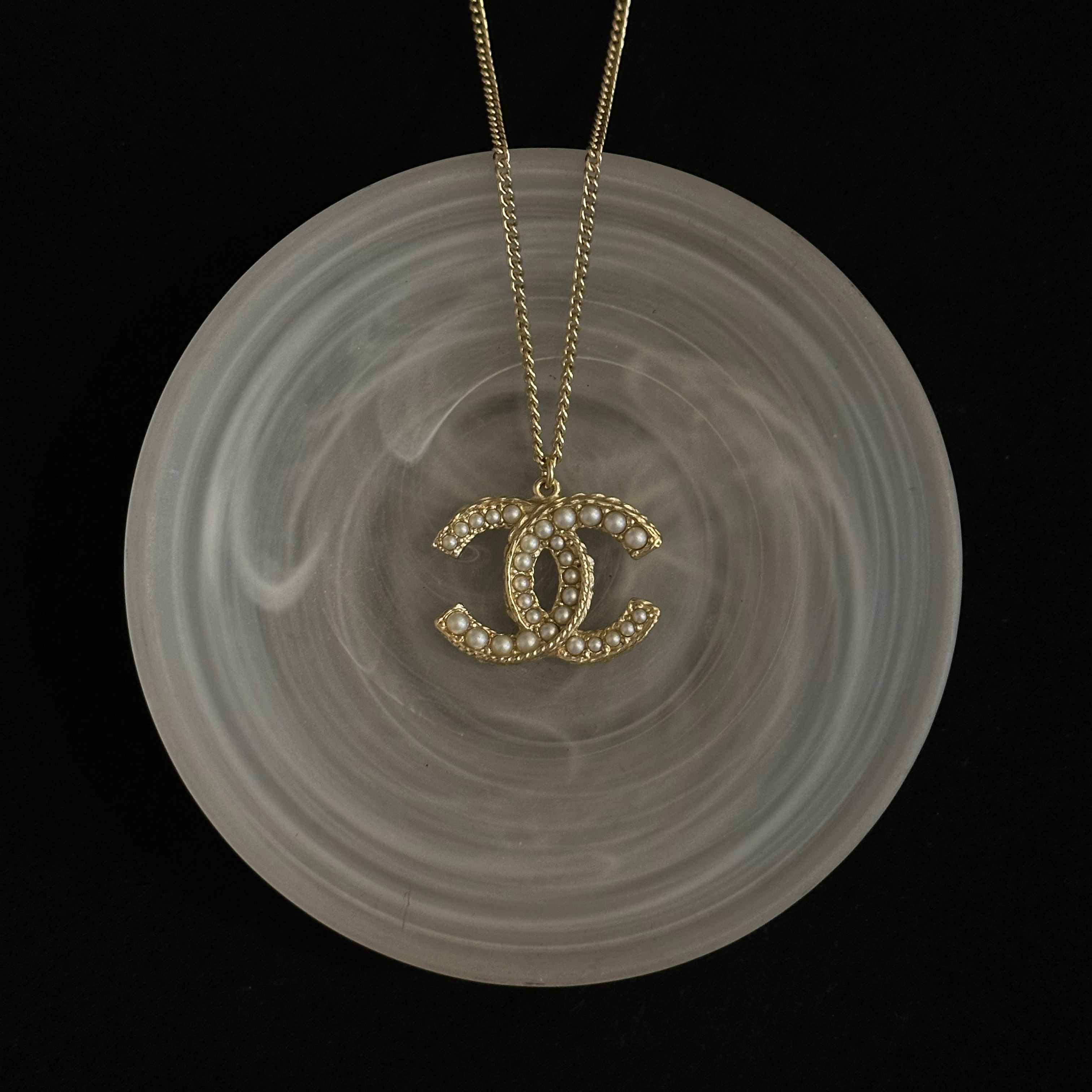 C Double C Pearl Necklace