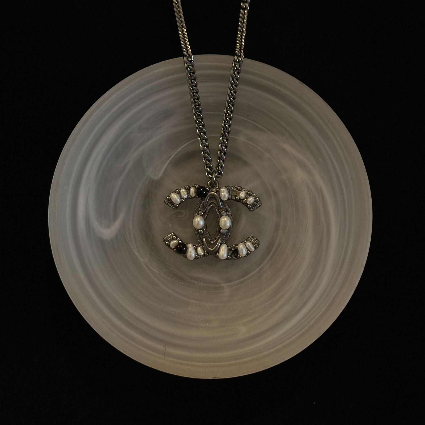 C Double C pearl necklace