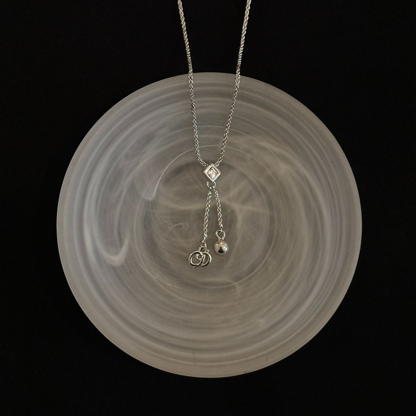 D Pendant Tassel Necklace