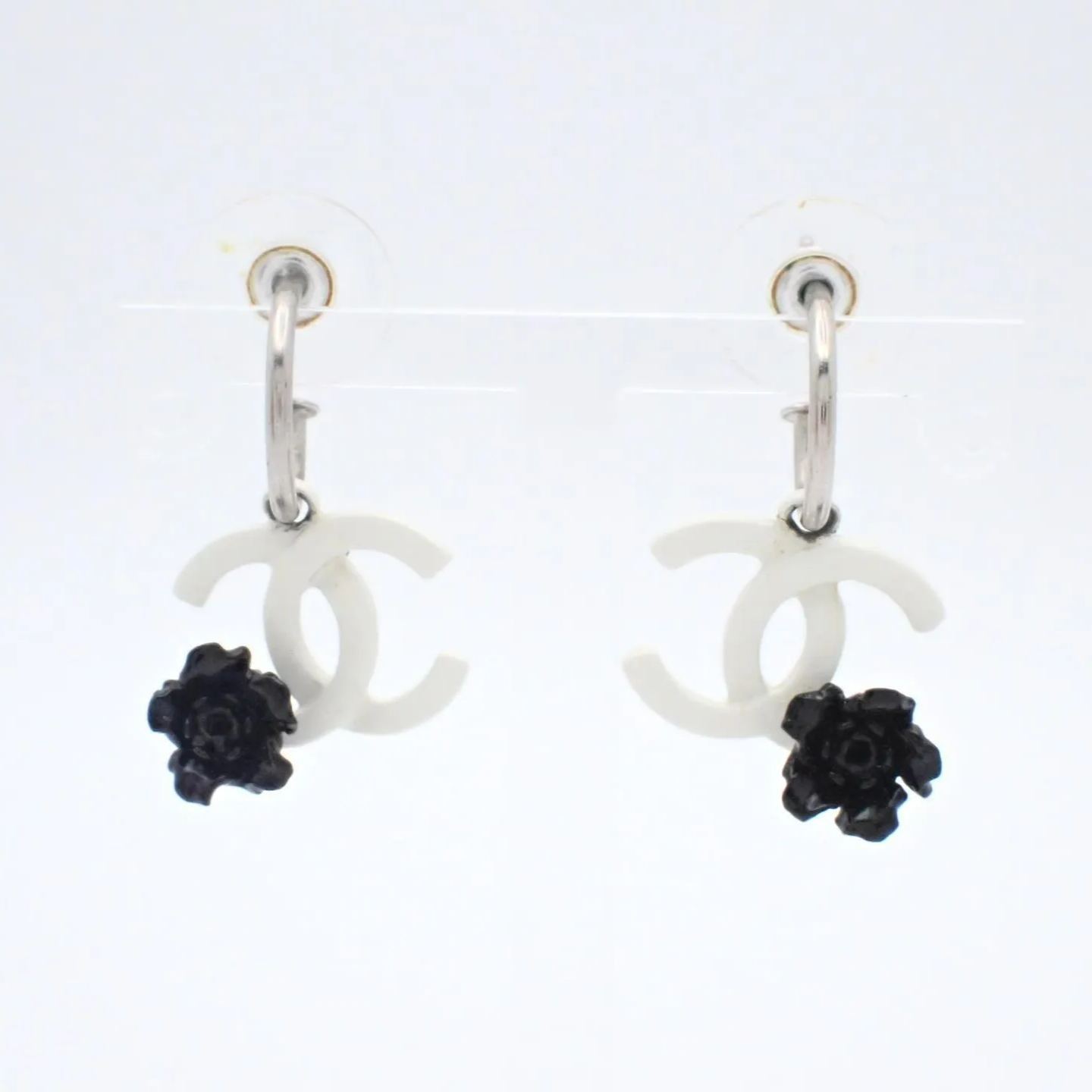 C Flower Acrylic Earrings