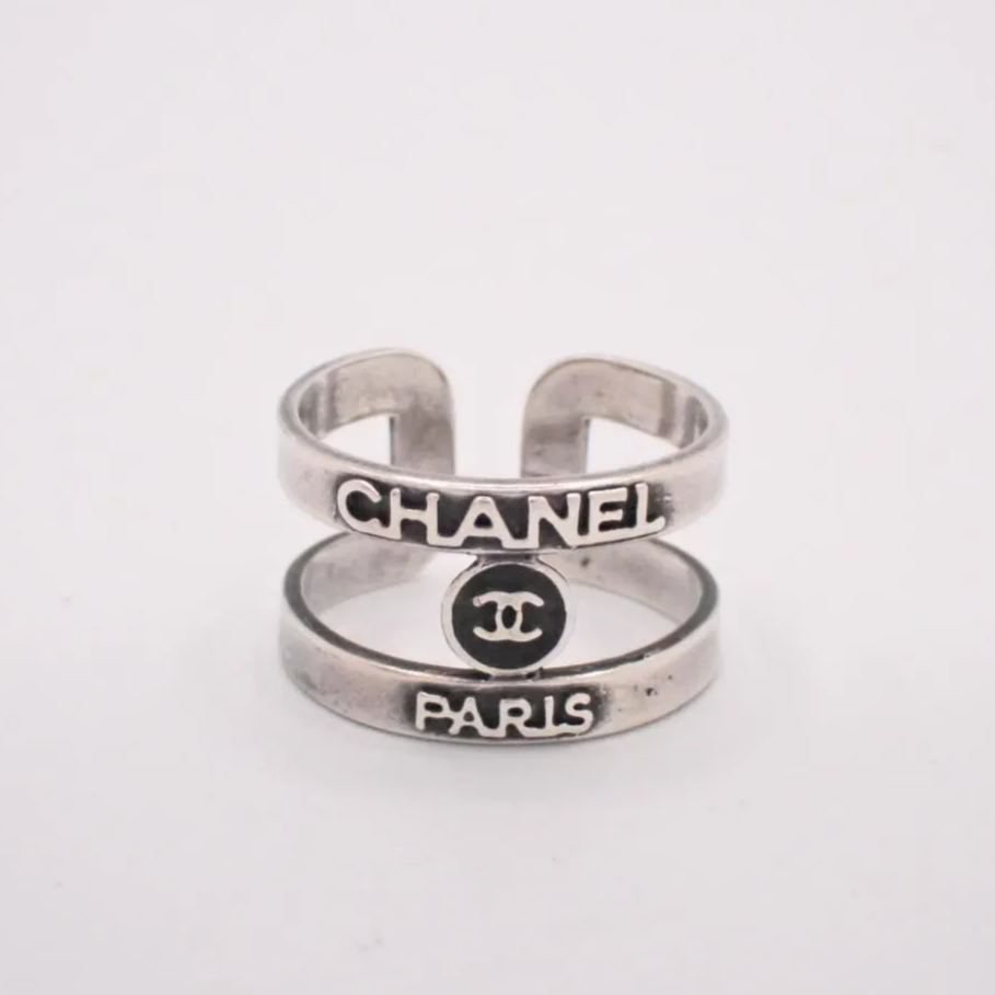 C Letter Cutout Open Ring