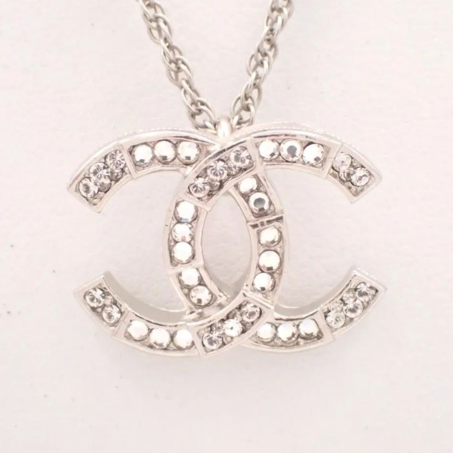 C Double C rhinestone necklace