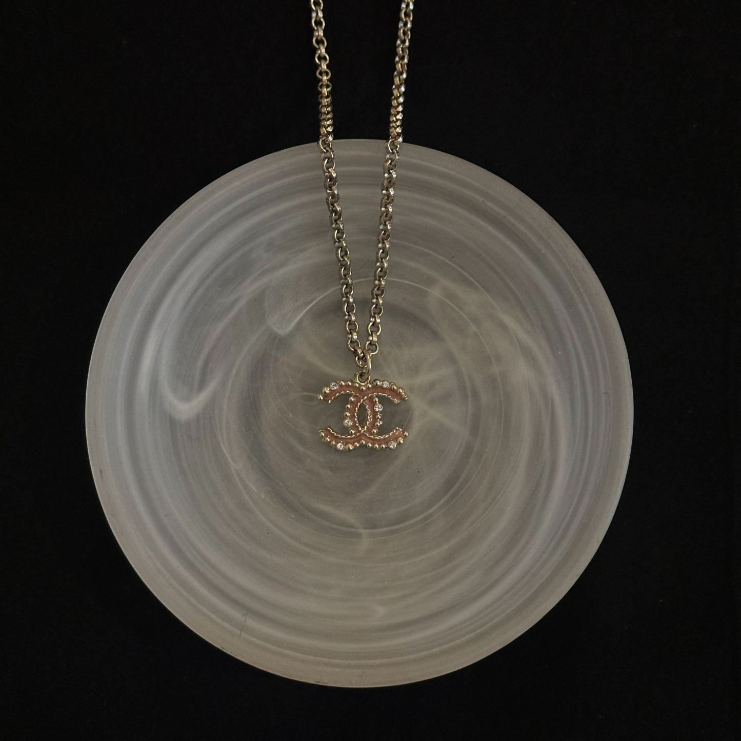 C-Blush Pink Vintage Necklace