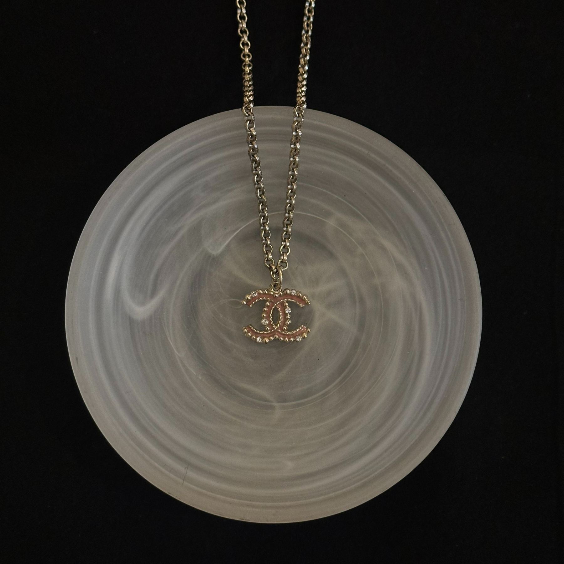 C-Blush Pink Vintage Necklace