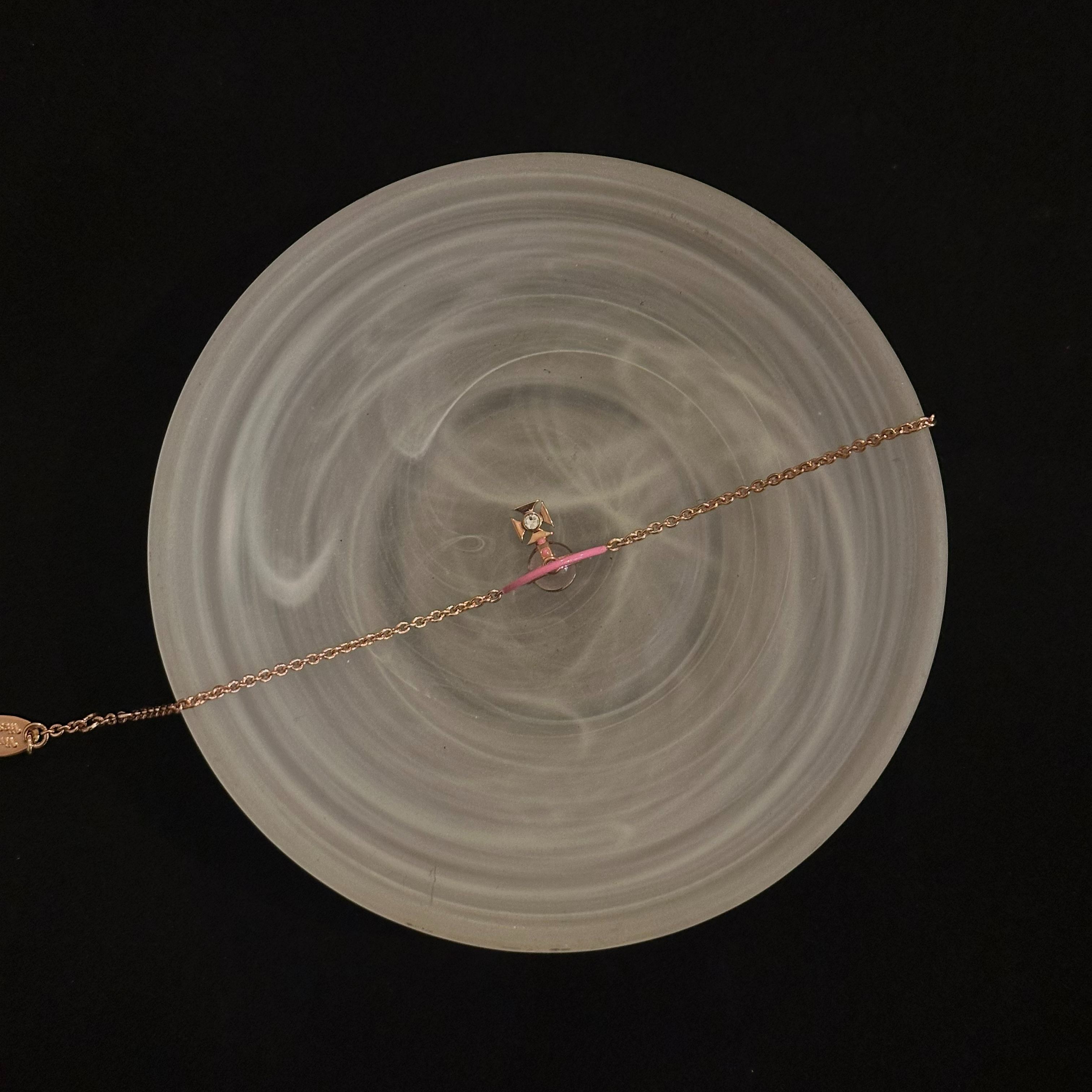 V Transparent Saturn Purple Ring Bracelet