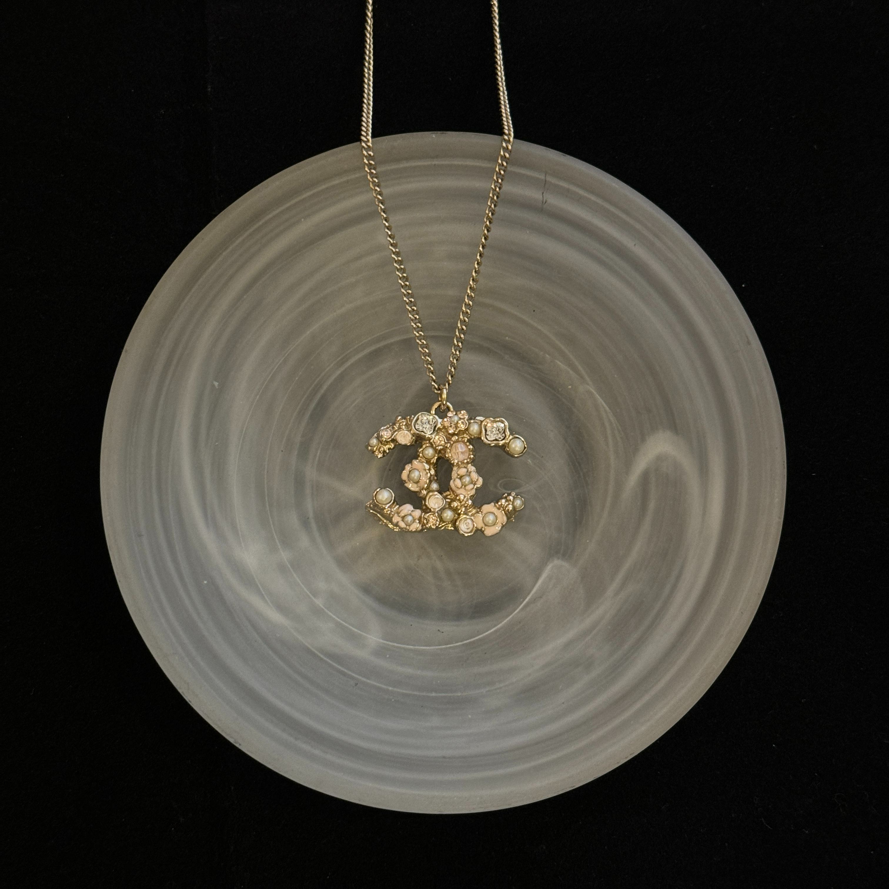 C Double C Flower Necklace