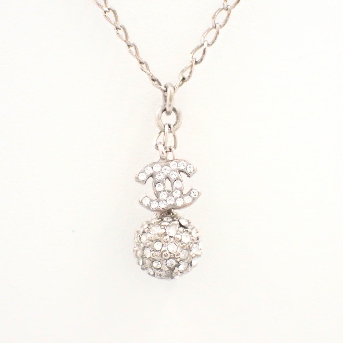 C Full diamond double C necklace