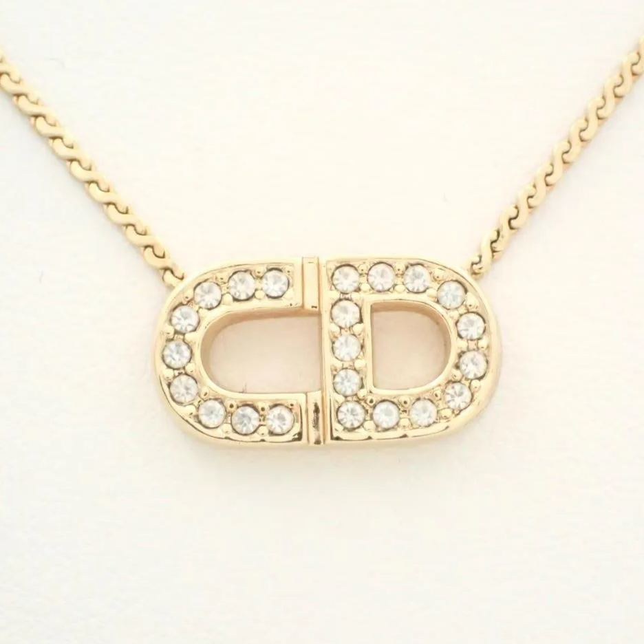 D CD rhinestone necklace