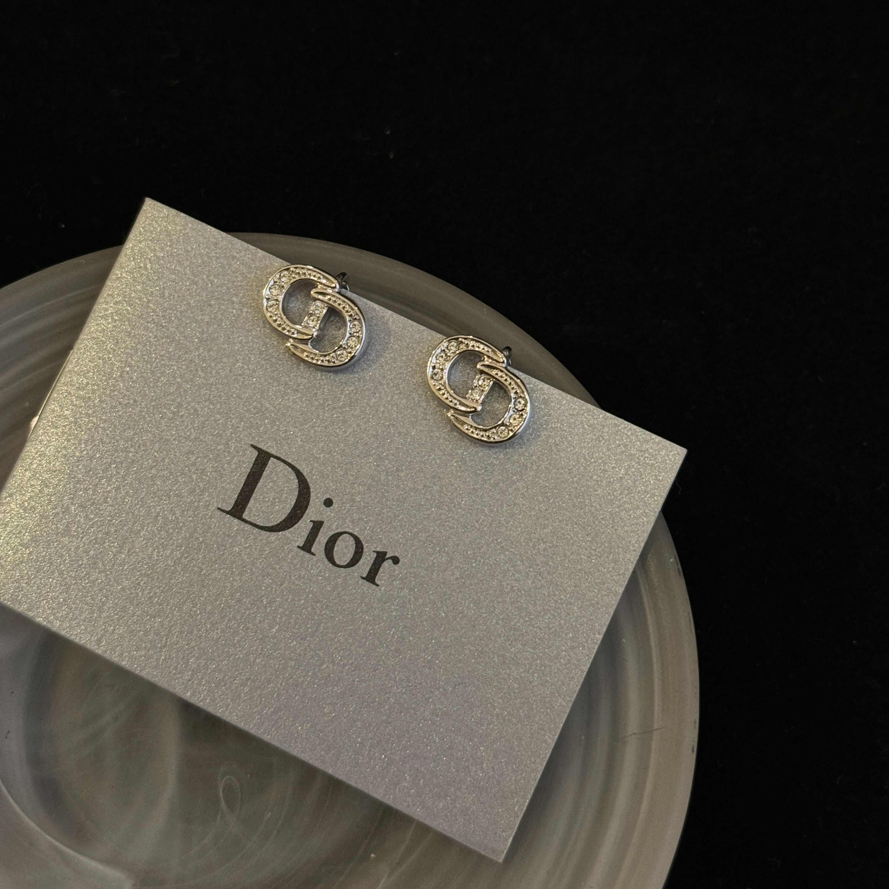 D CD Full Diamond Earrings