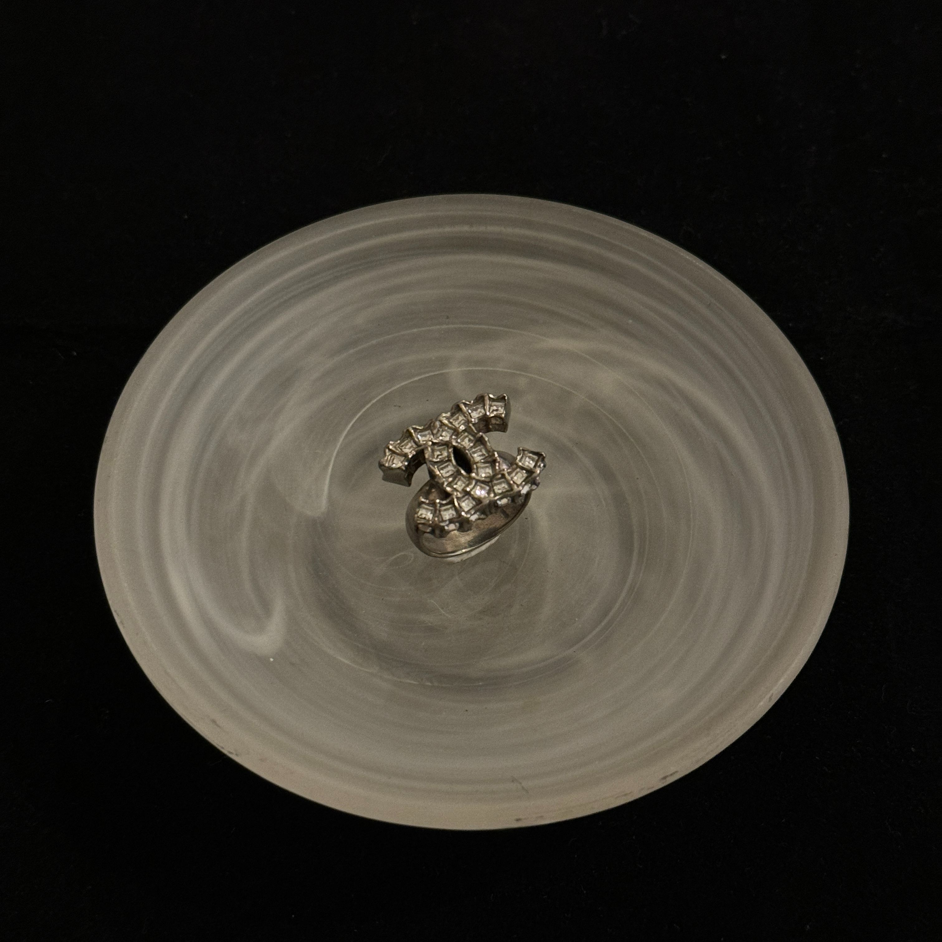 C Double C square diamond ring