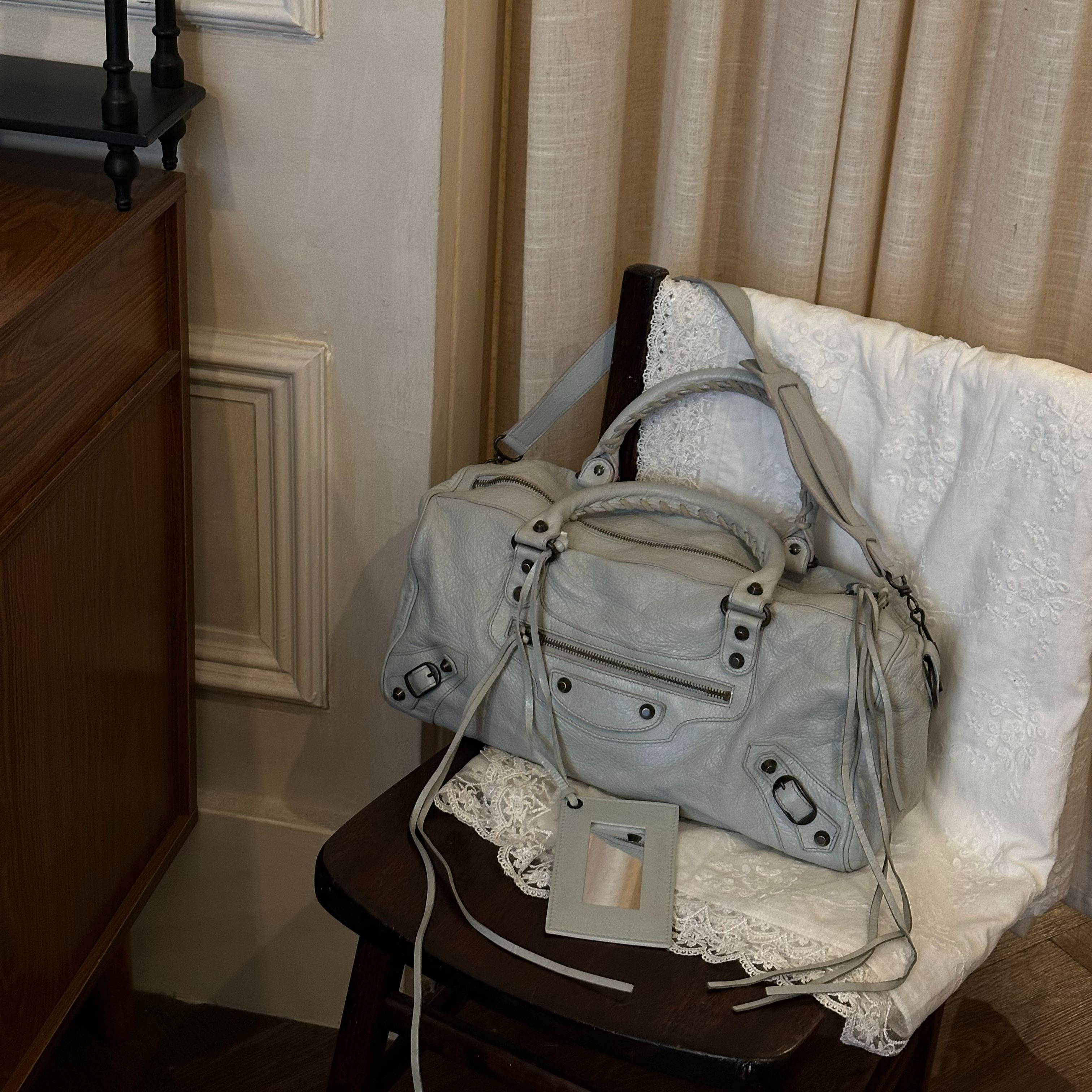 B Smog Blue Motorcycle Bag