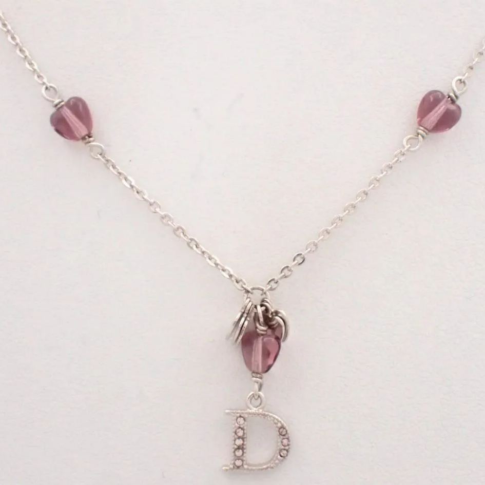 D Letter D Diamond-Studded Necklace