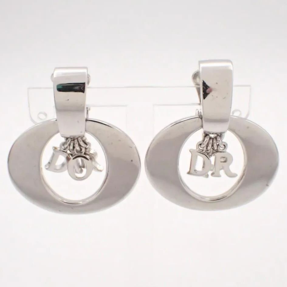 D Hollow Letter Fringe Earrings