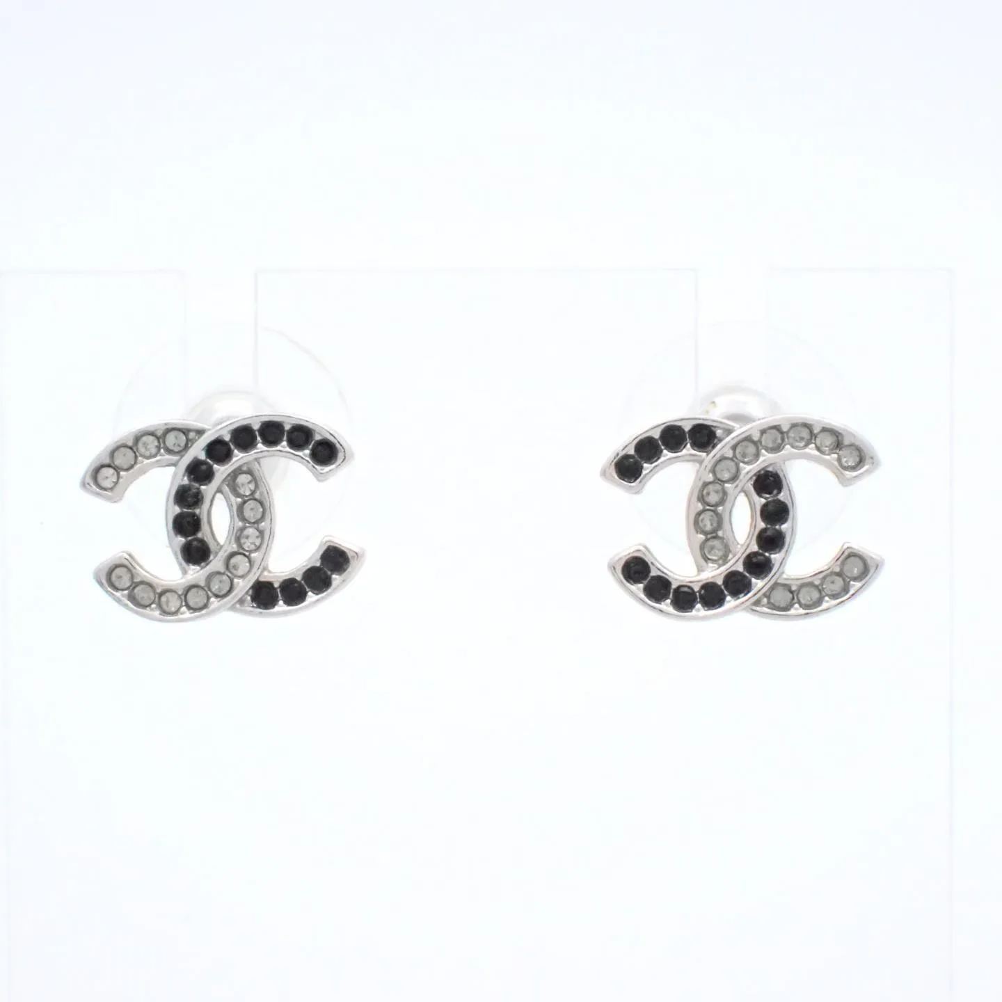 C Double C full diamond earrings