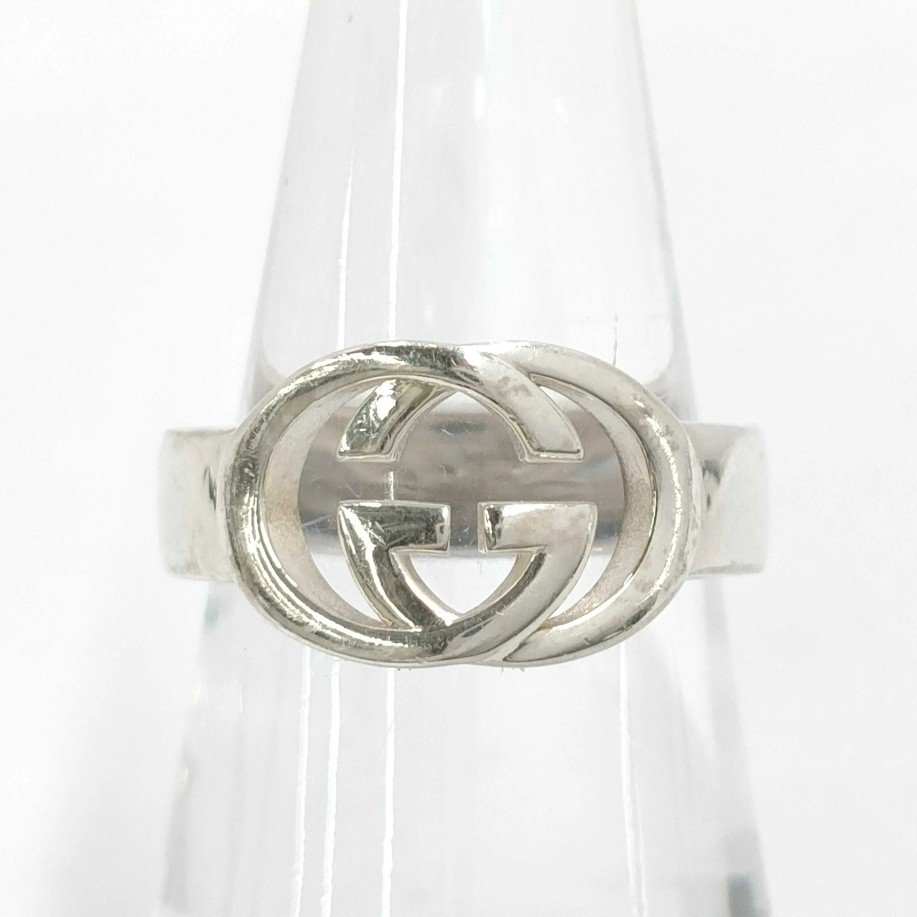 G Simple silver ring