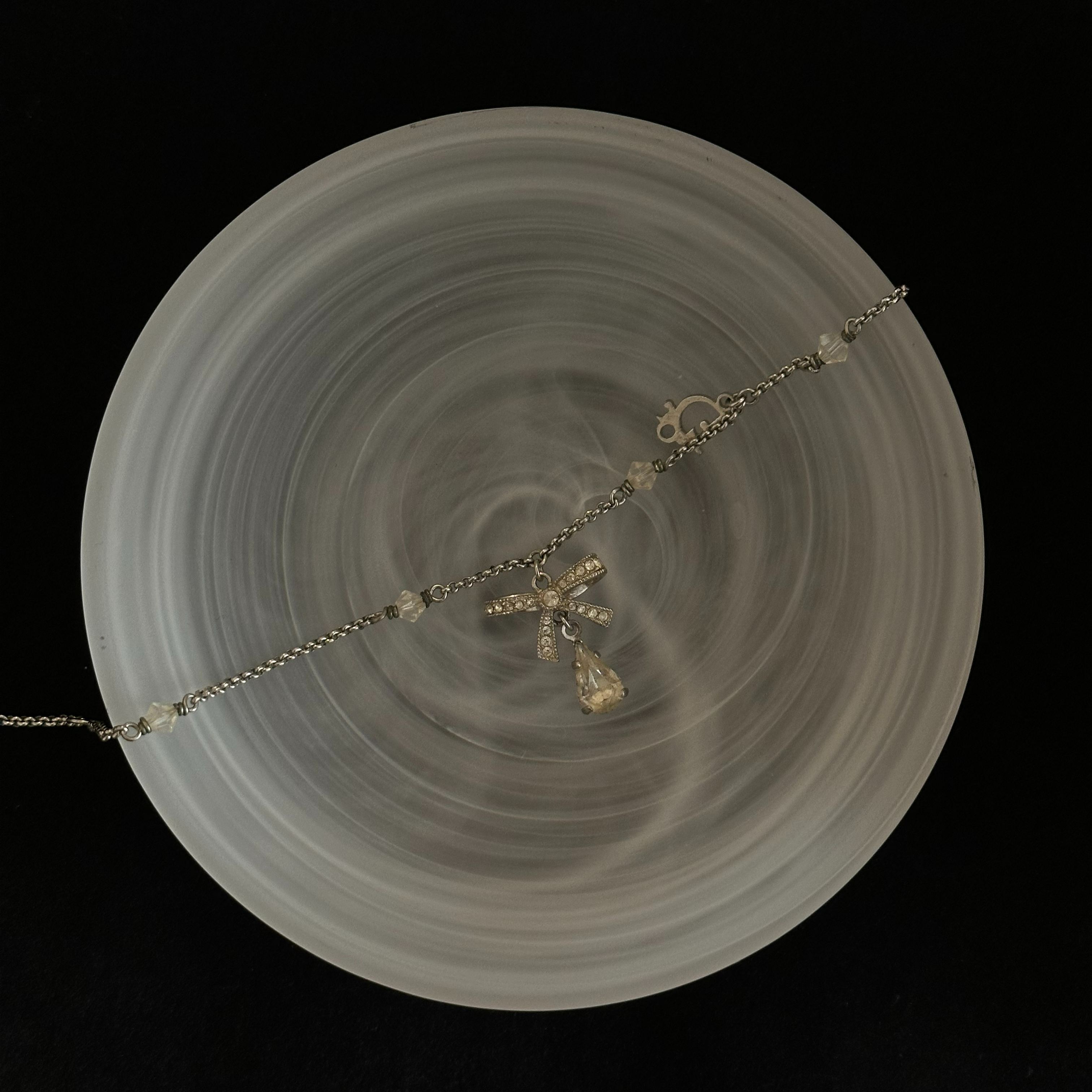 D Bow Teardrop Bracelet