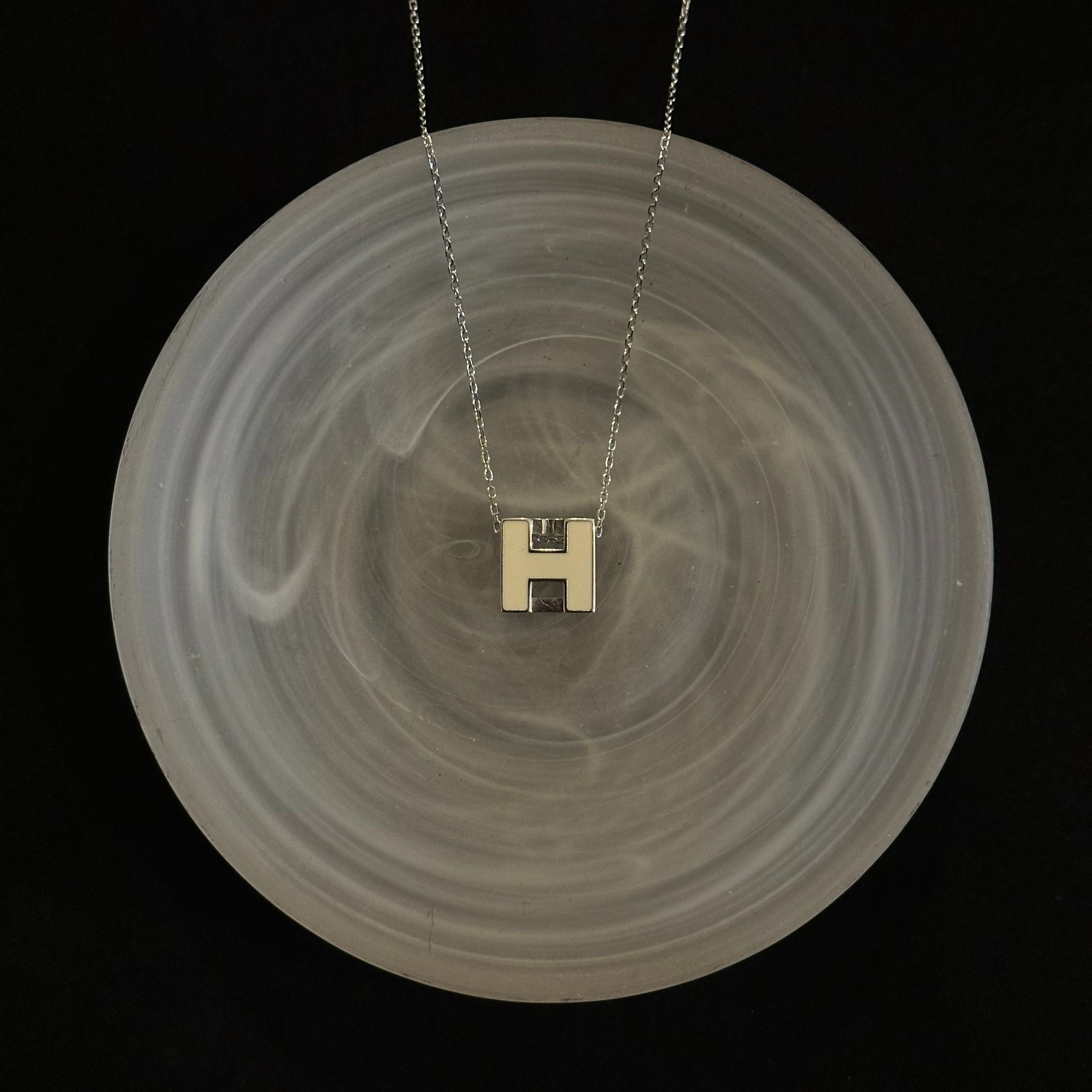 H Classic Square Necklace