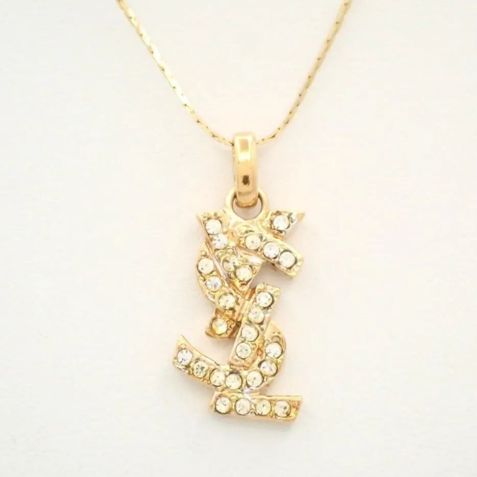 Y Logo full diamond necklace