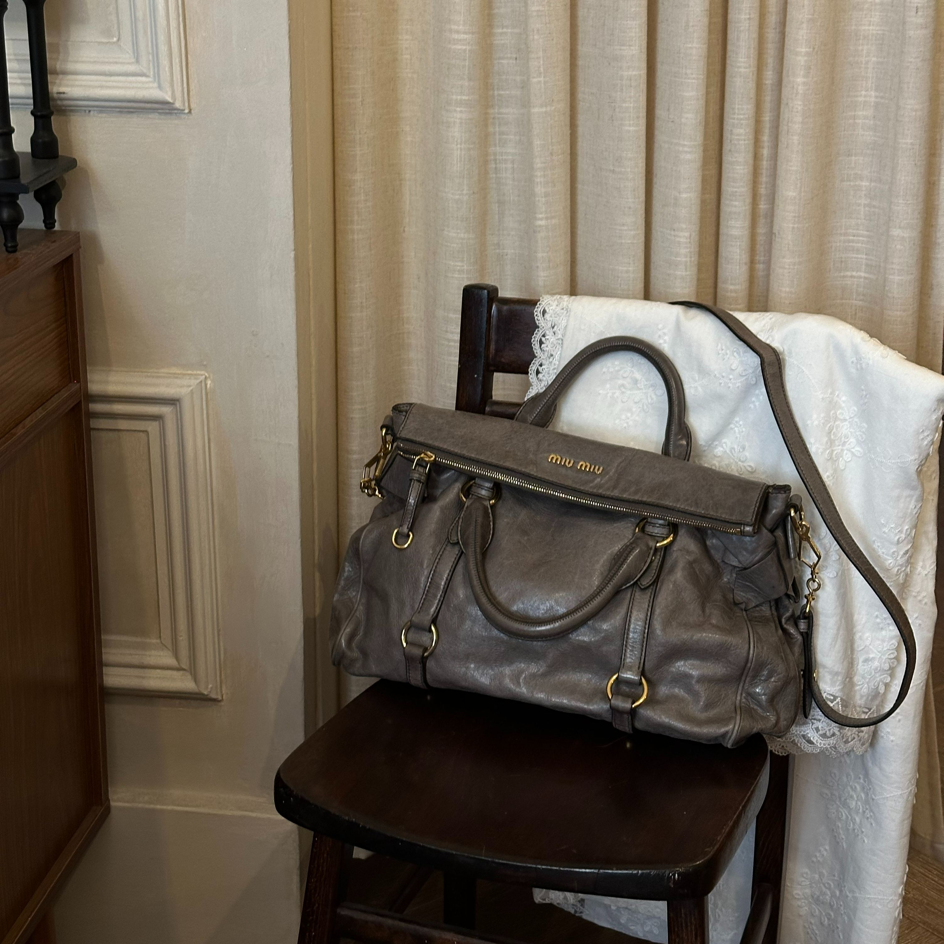 M Dark grey motorcycle bag