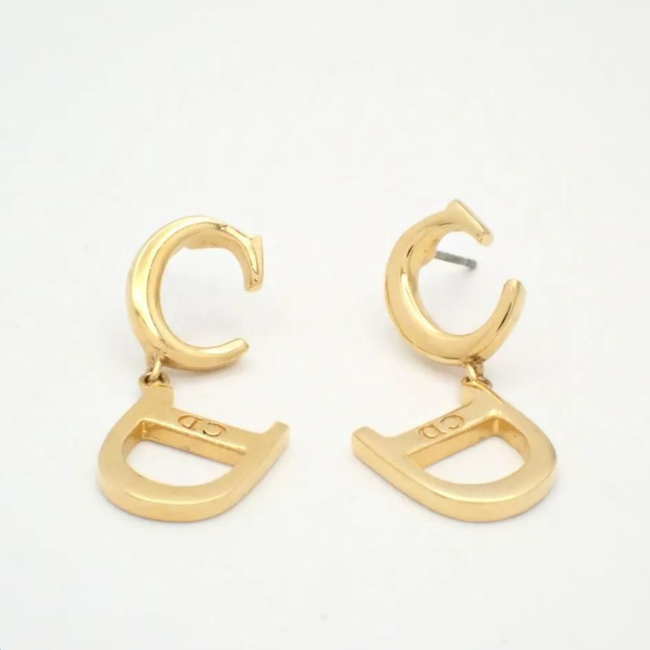 D Double CD Earrings