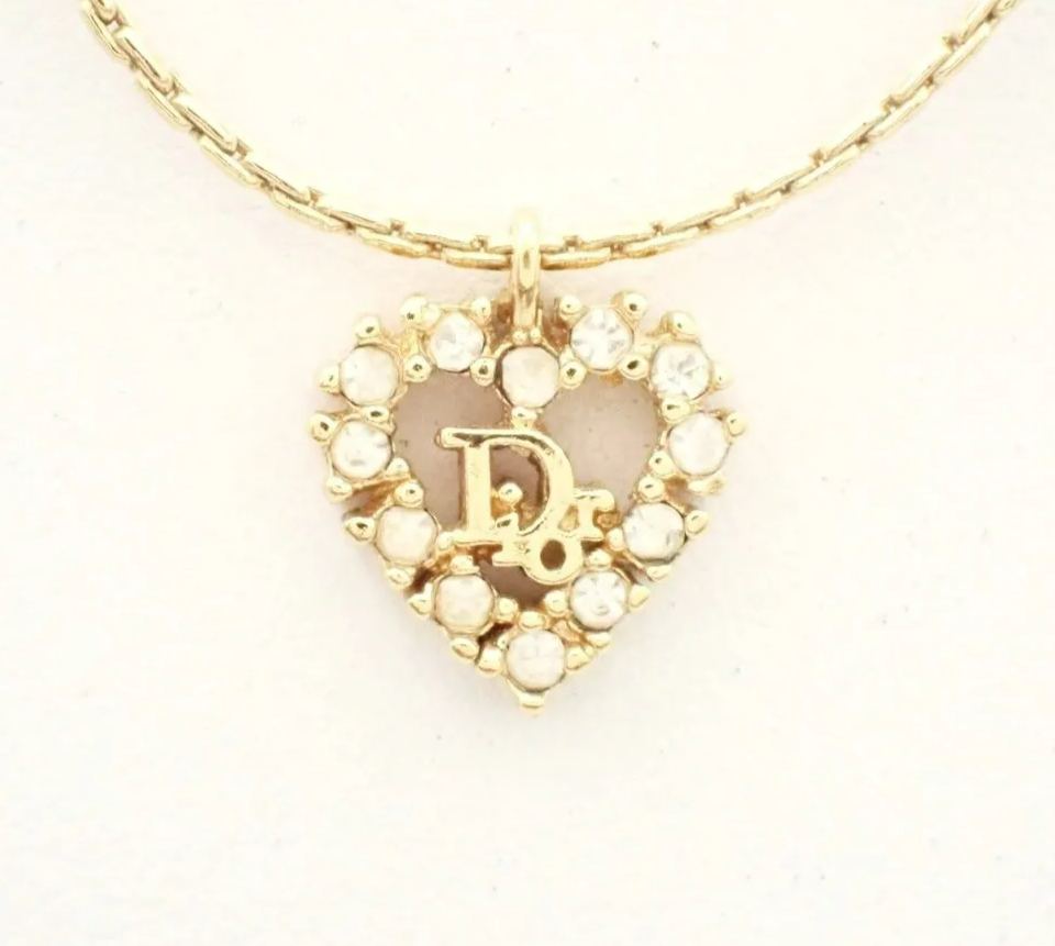 D Heart Diamond thin chain Necklace